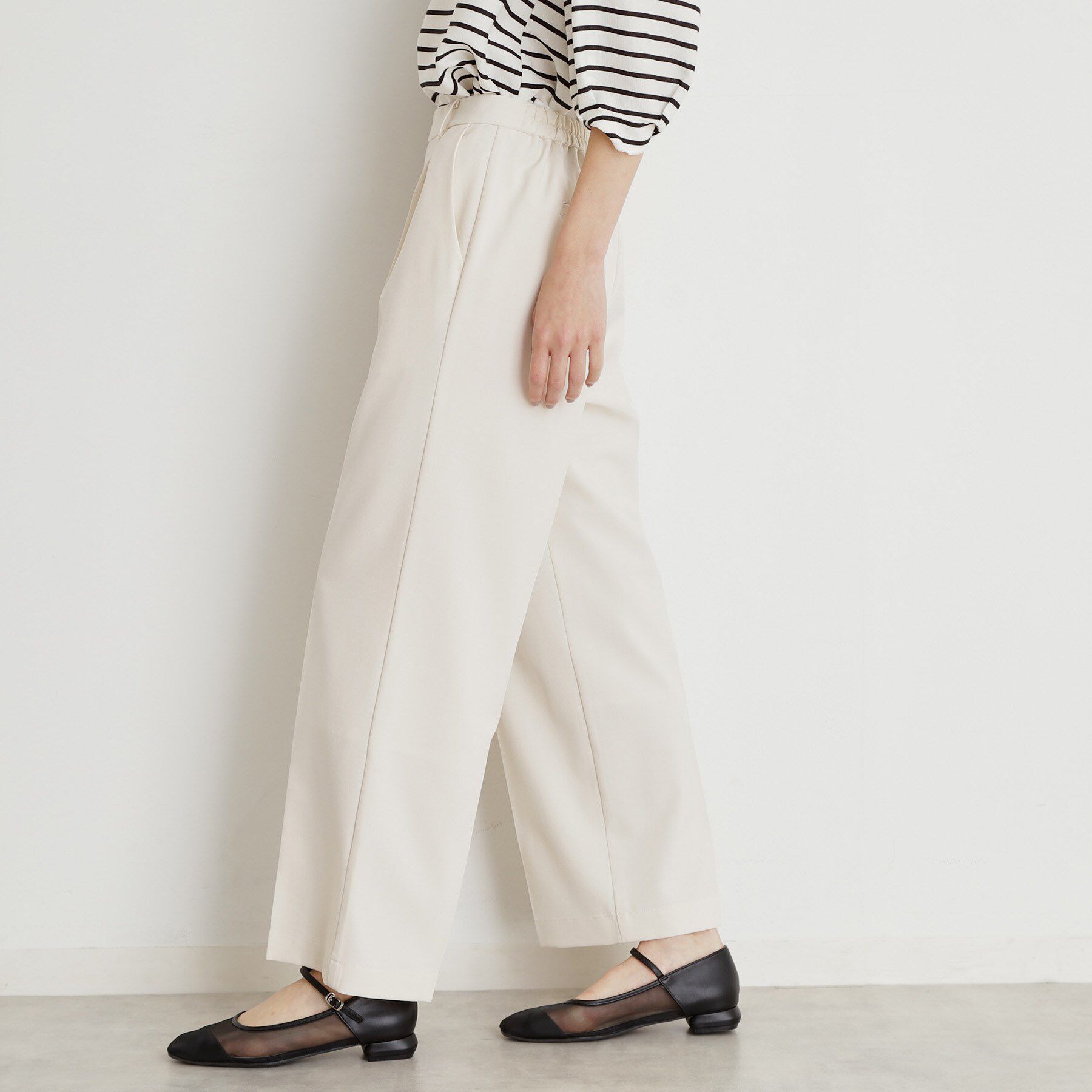 THE SHOP TK「【XS-XLサイズ】麻調ワイドパンツ/洗濯機OK/from the VOICE」|その他|