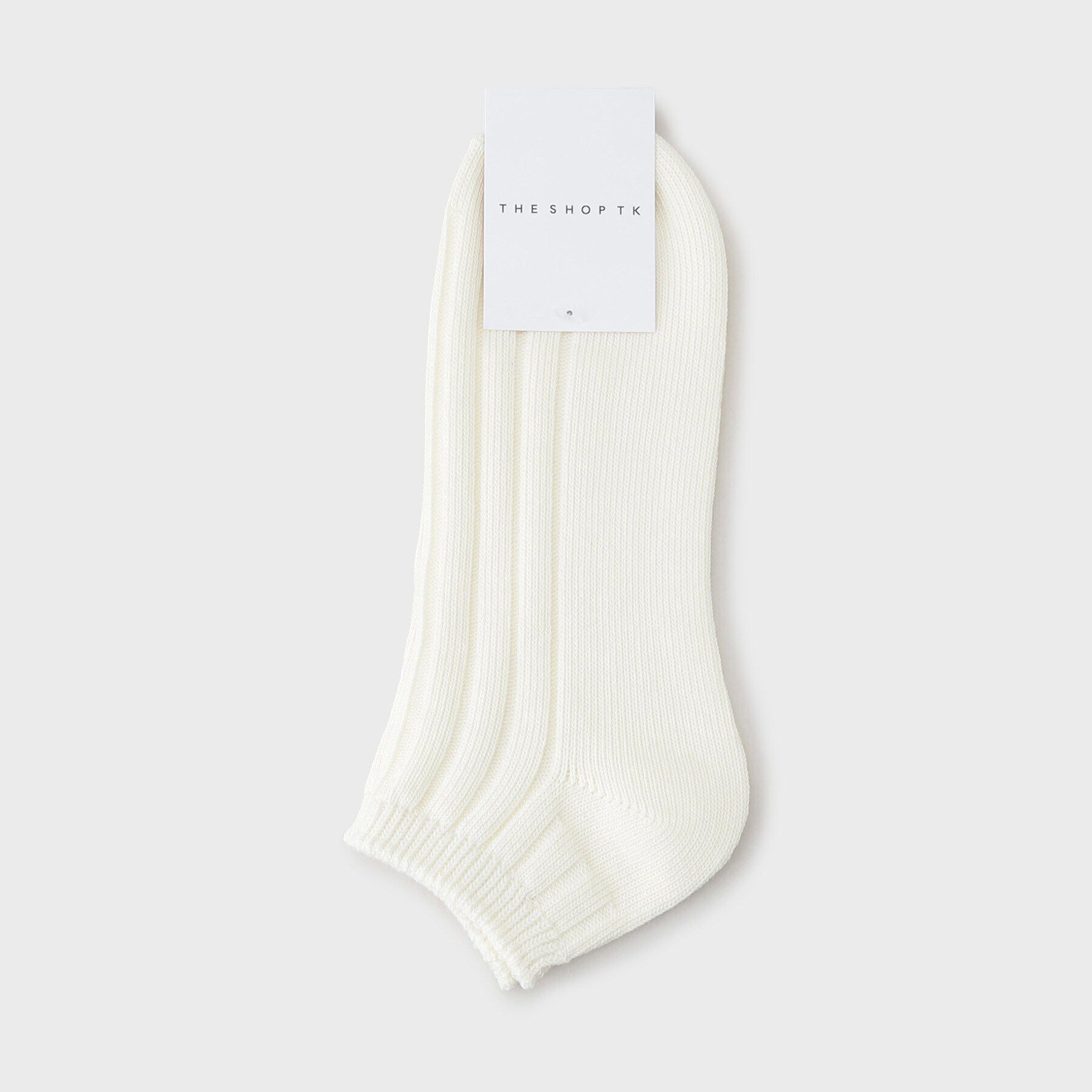 THE SHOP TK「リブショートSOX」|ソックス|オフホワイト(003
