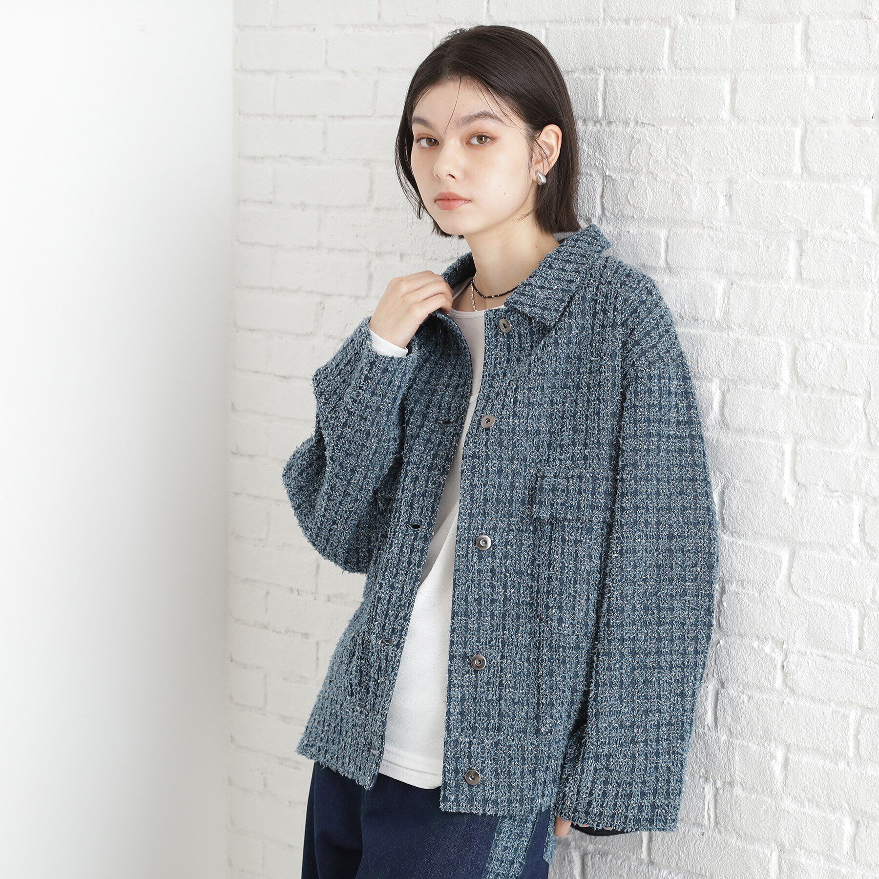 THE SHOP TK「ジャカードデニムジャケット【洗える】」|デニムジャケット|