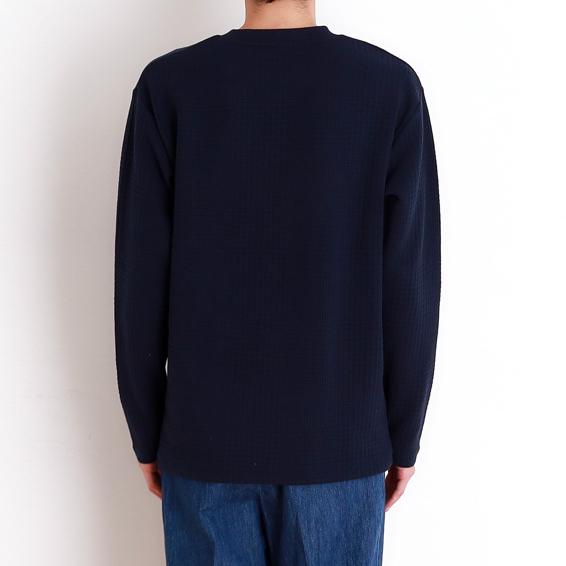 THE SHOP TK「ふくれジャガード長袖Tシャツ」|Tシャツ・カットソー|