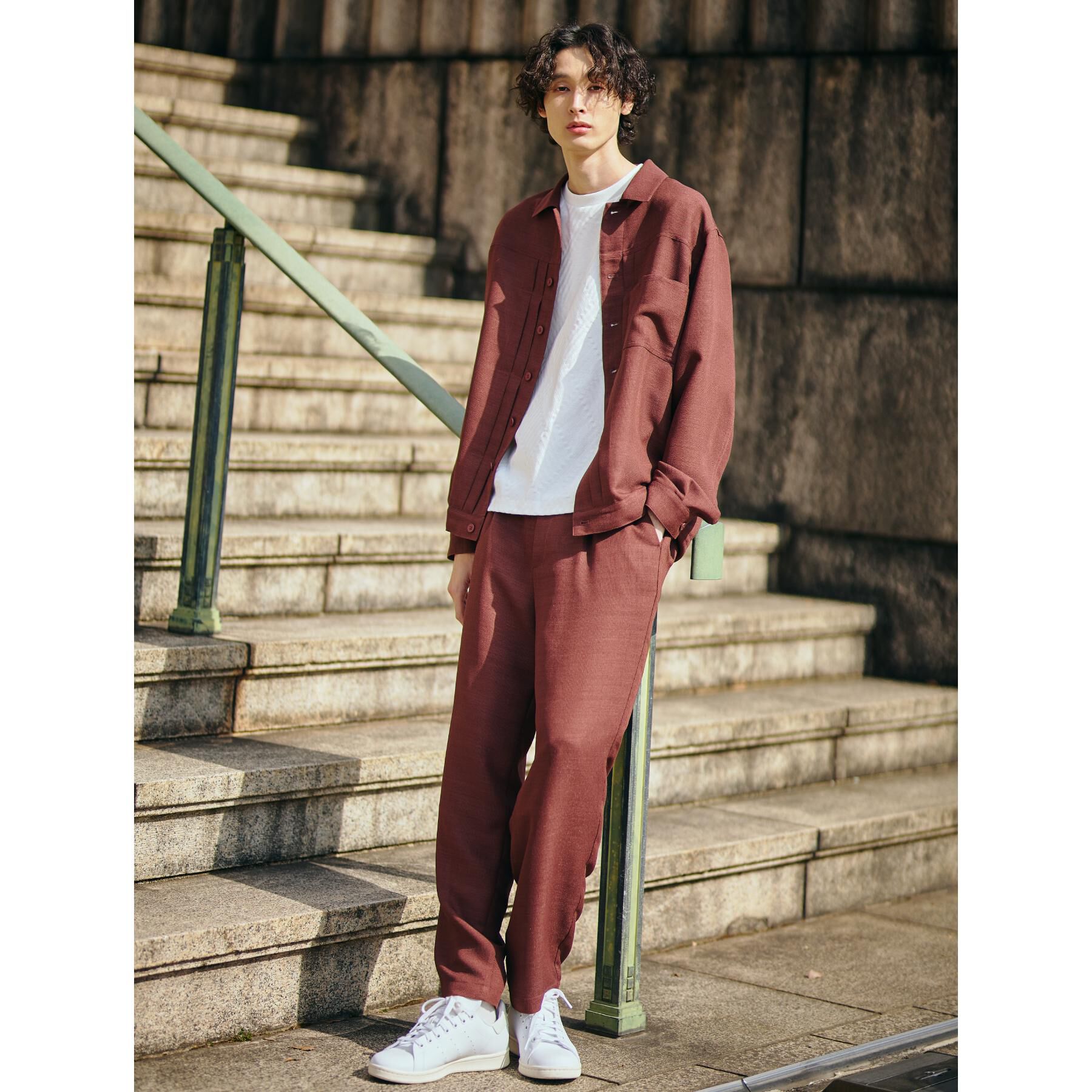 THE SHOP TK「パナマメッシュトラッカージャケット セットアップ可」|ブルゾン・スタジャン|