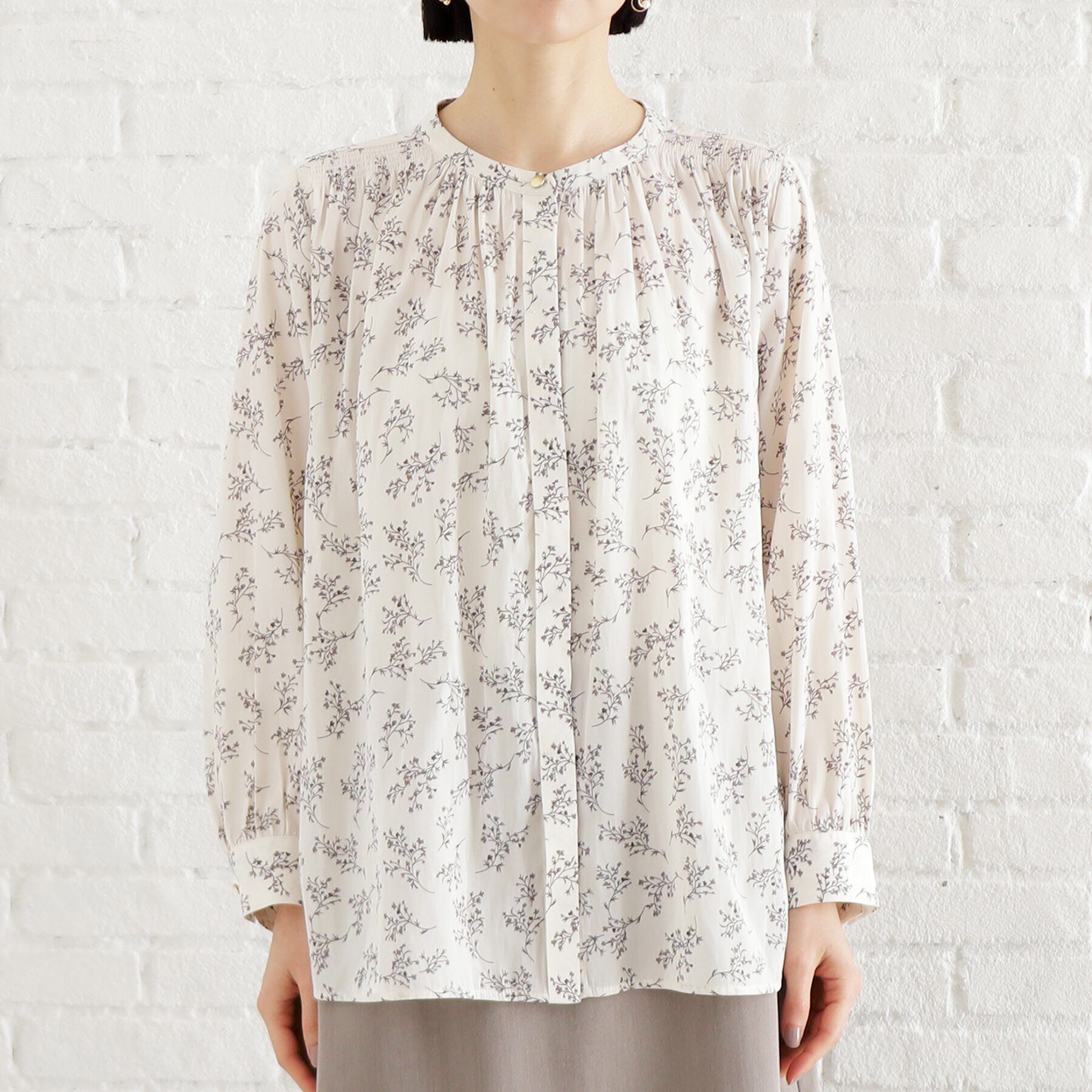 THE SHOP TK「【通勤/セレモニー】ヴィンテージサテンブラウス/洗える」|シャツ・ブラウス|