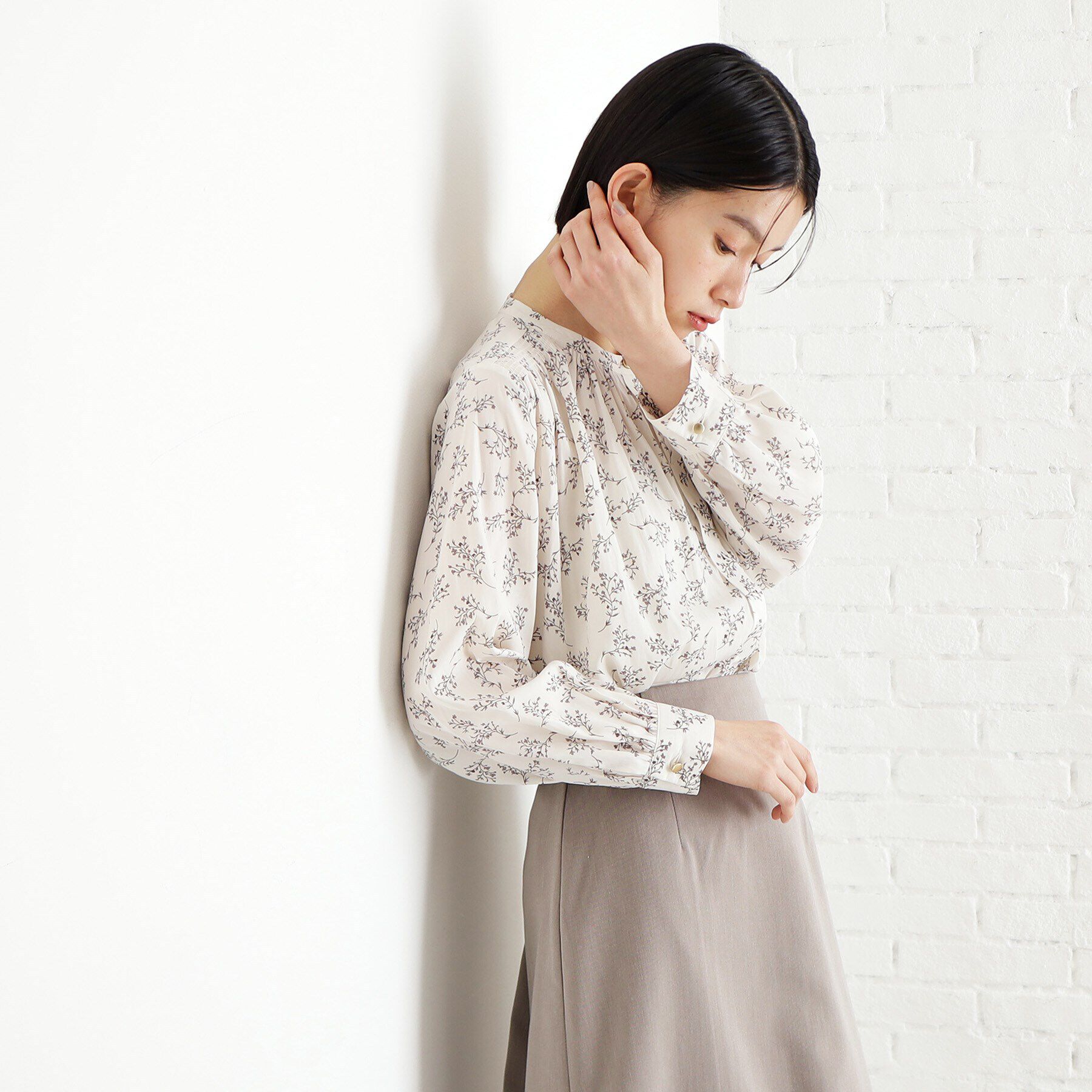 THE SHOP TK「【通勤/セレモニー】ヴィンテージサテンブラウス/洗える」|シャツ・ブラウス|