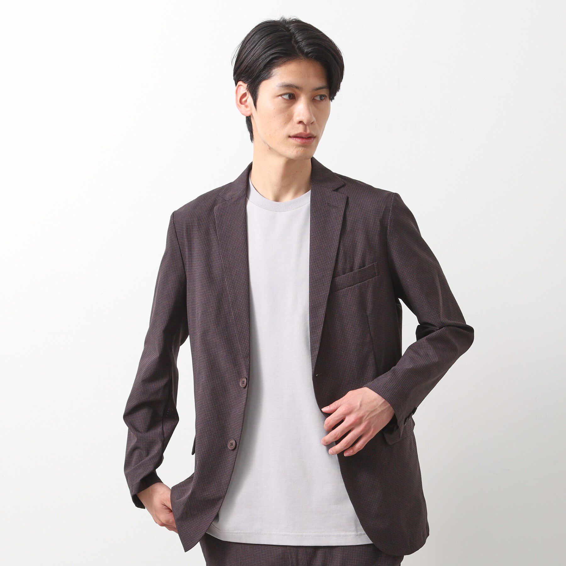 THE SHOP TK「ライトドッツジャケット【セットアップ可/洗濯機OK】」|テーラードジャケット|