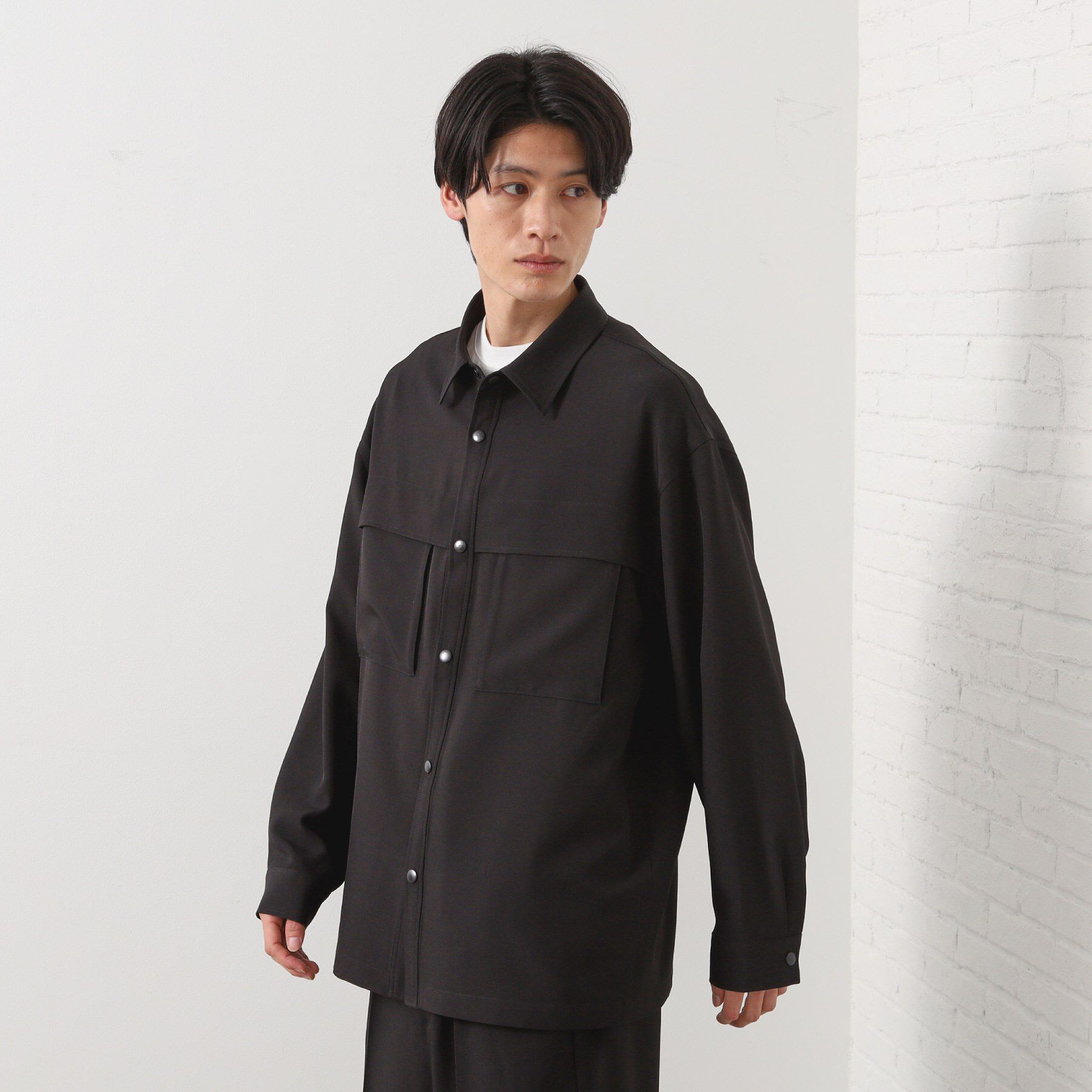 THE SHOP TK「ダブルポケットシャツ【セットアップ可/洗濯機OK】」|シャツ・ブラウス|