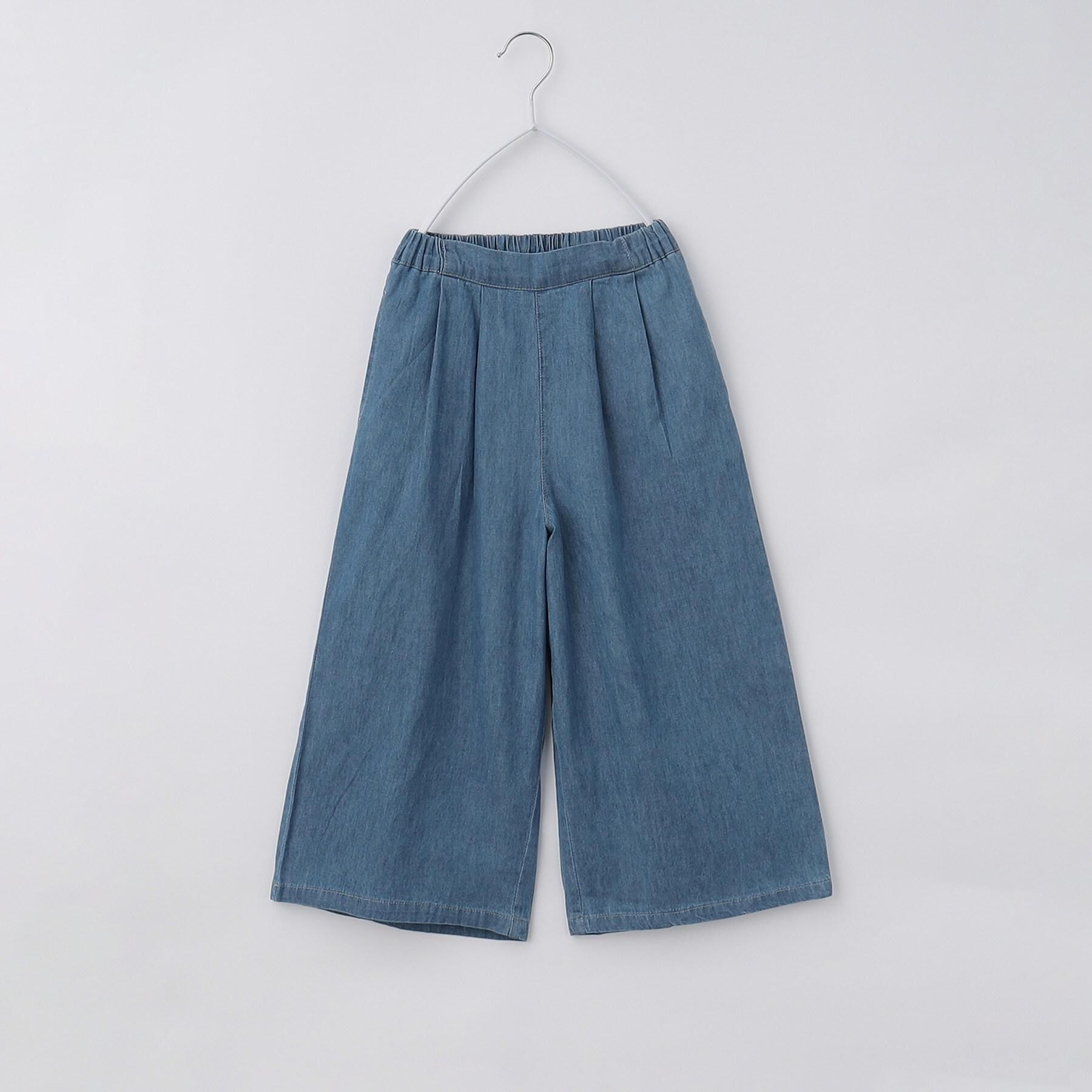 THE SHOP TK「【120-150】デニム＆花柄スカーチョ/ママとおそろい・洗濯機OK」|その他|