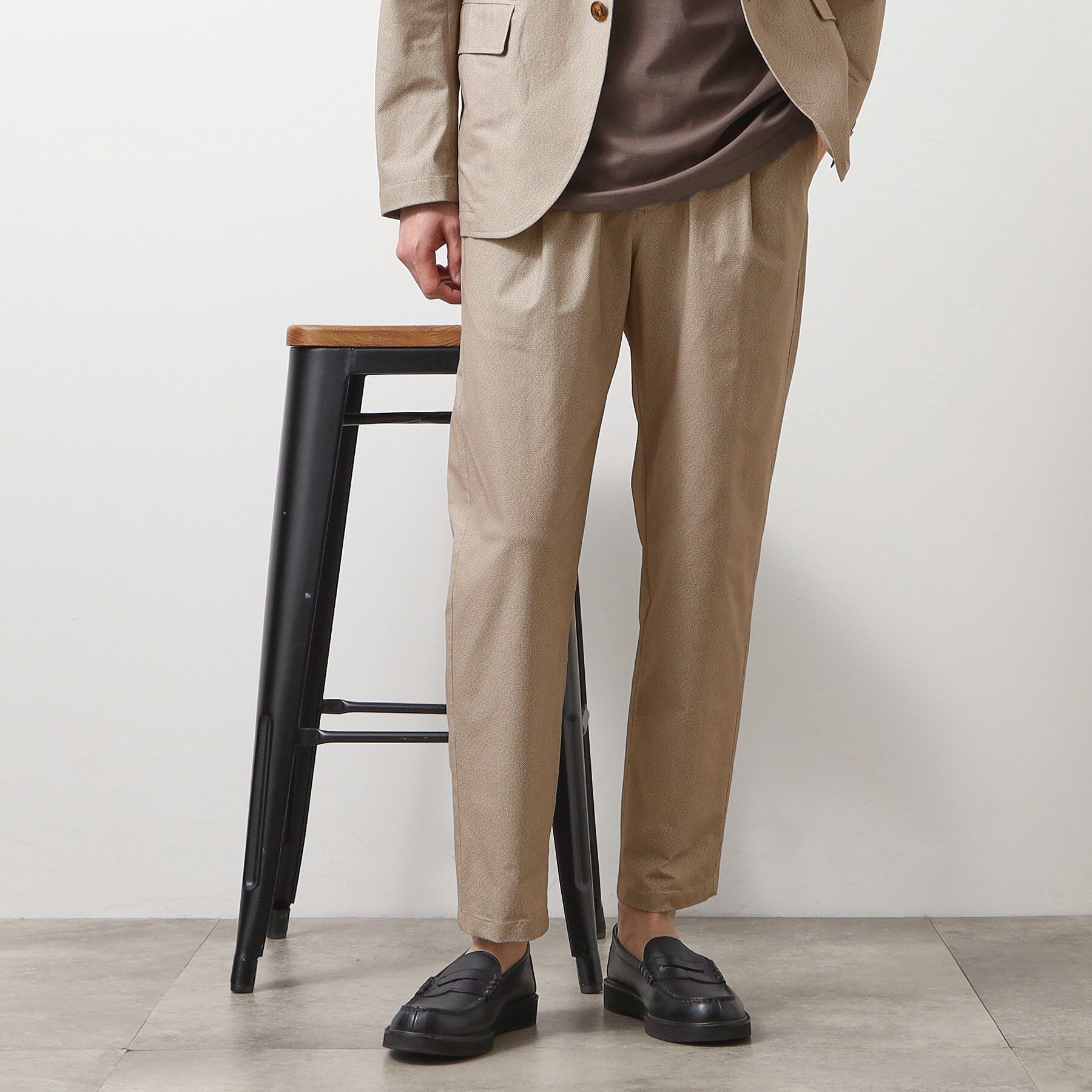 THE SHOP TK「スマートムーブメッシュイージーパンツ【セットアップ可/洗濯機OK】」|その他|ベージュ(052)