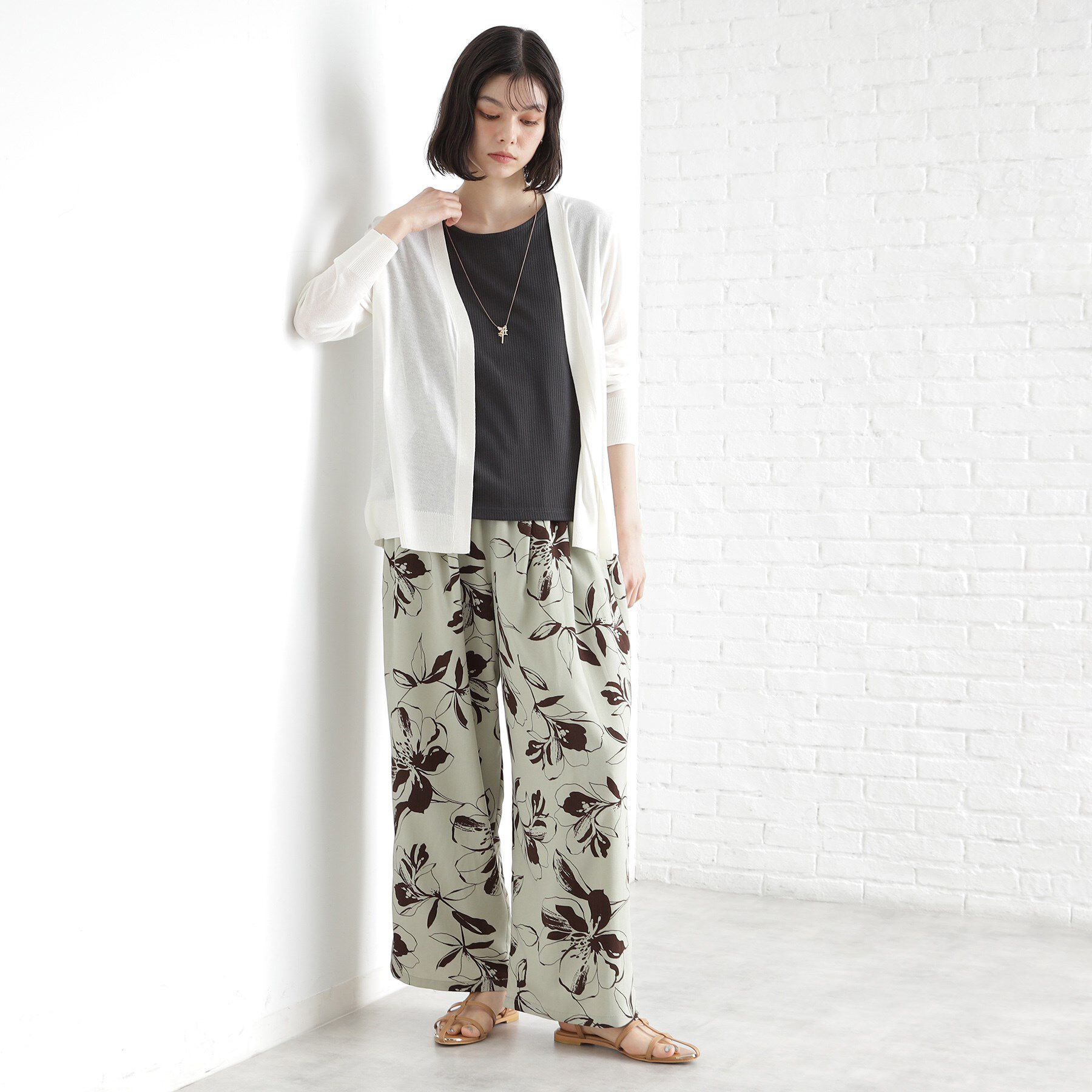 THE SHOP TK「シアーカーディガン【洗濯機OK】」|カーディガン|