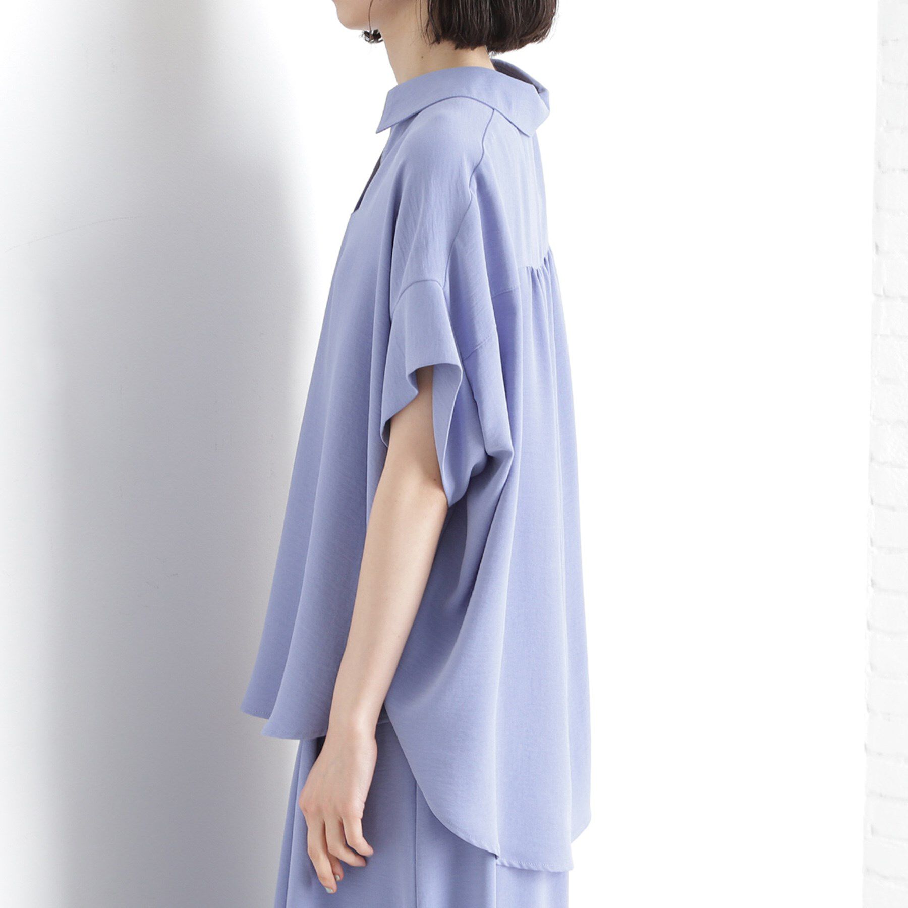 THE SHOP TK「スキッパーシャツ【防シワ/接触冷感/洗濯機OK/セットアップ可】」|シャツ・ブラウス|