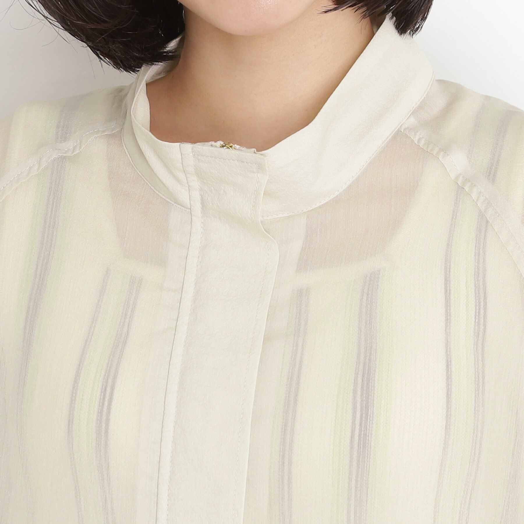 THE SHOP TK「シアースタンドカラーブルゾン【洗える】」|ブルゾン・スタジャン|