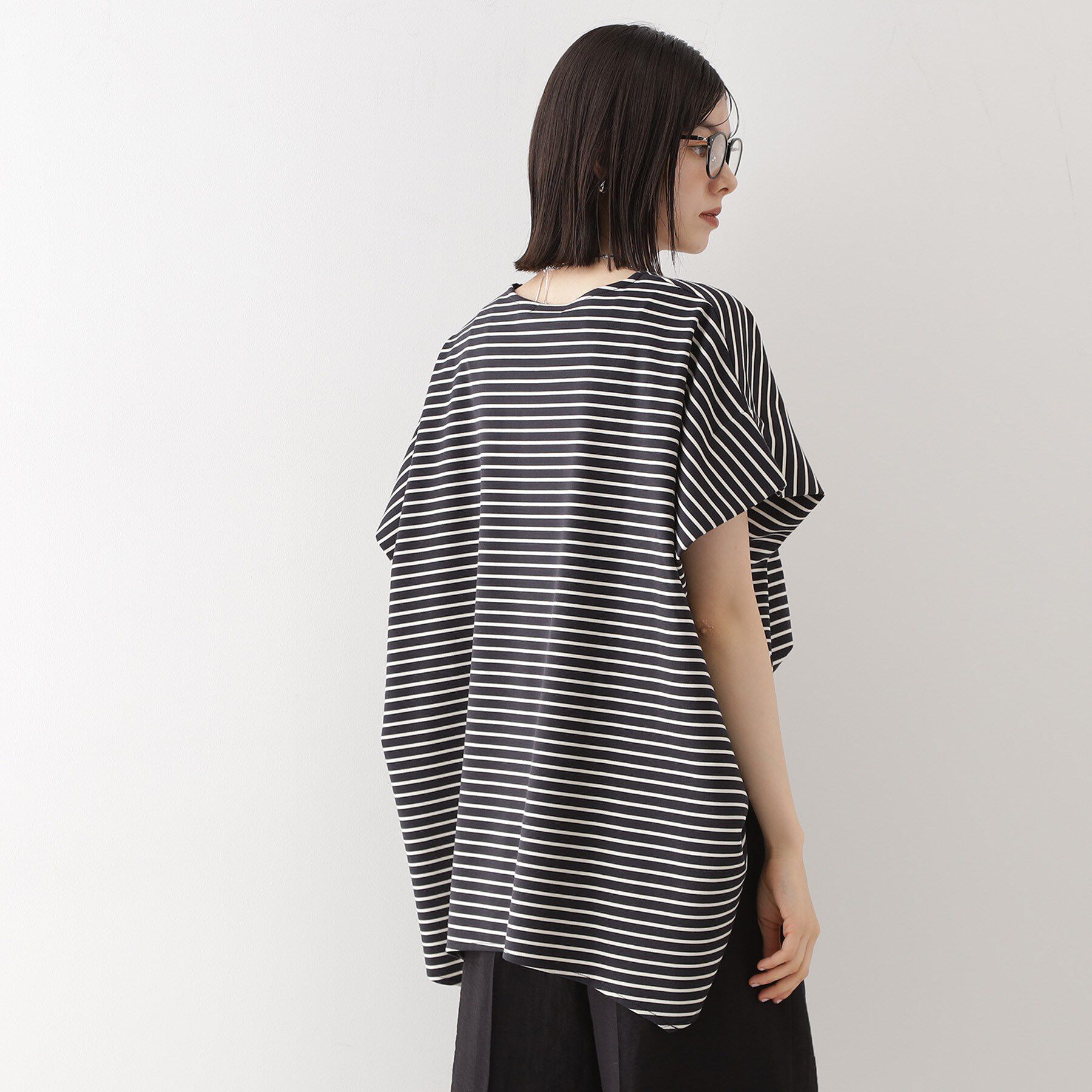 THE SHOP TK「ポンチボリュームプルオーバー【体型カバー/洗える/シワになりにくい】」|Tシャツ・カットソー|