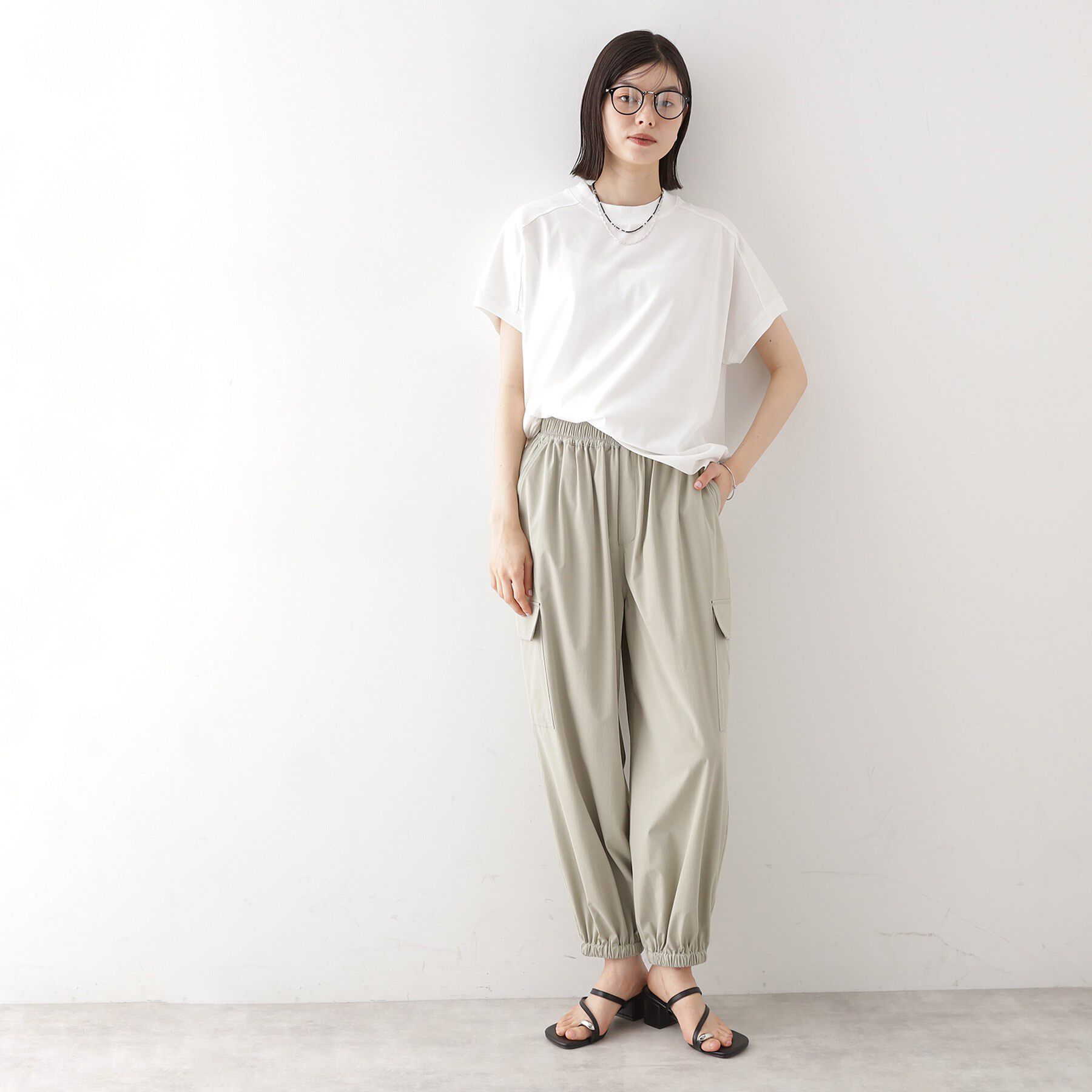 THE SHOP TK「フレンチ袖プルオーバー【毛玉になりにくい/接触冷感/UV/洗濯機OK】」|Tシャツ・カットソー|