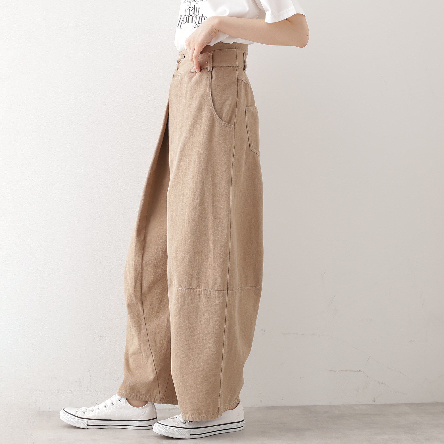THE SHOP TK「バレル風タックパンツ【洗濯機OK】」|その他|