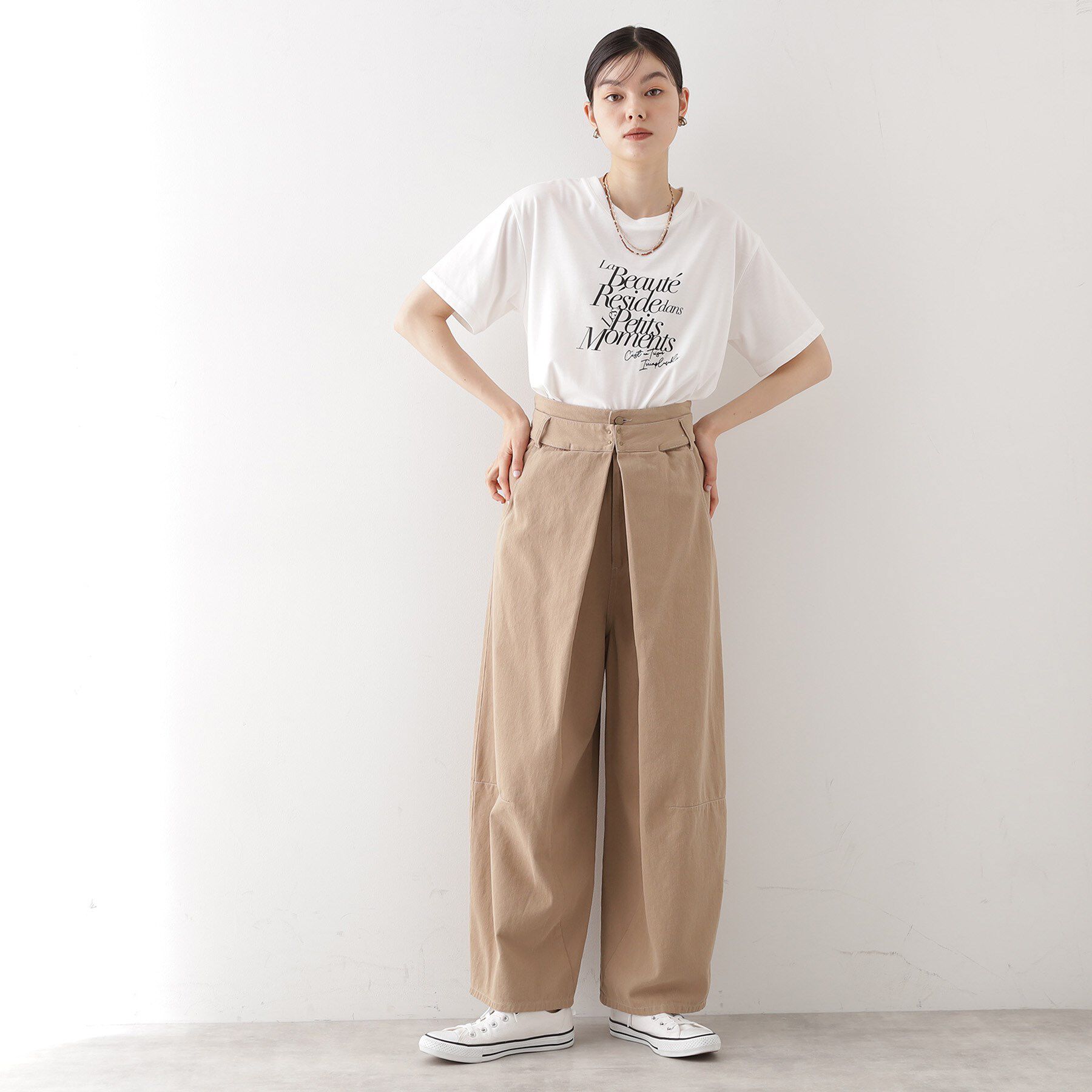 THE SHOP TK「バレル風タックパンツ【洗濯機OK】」|その他|