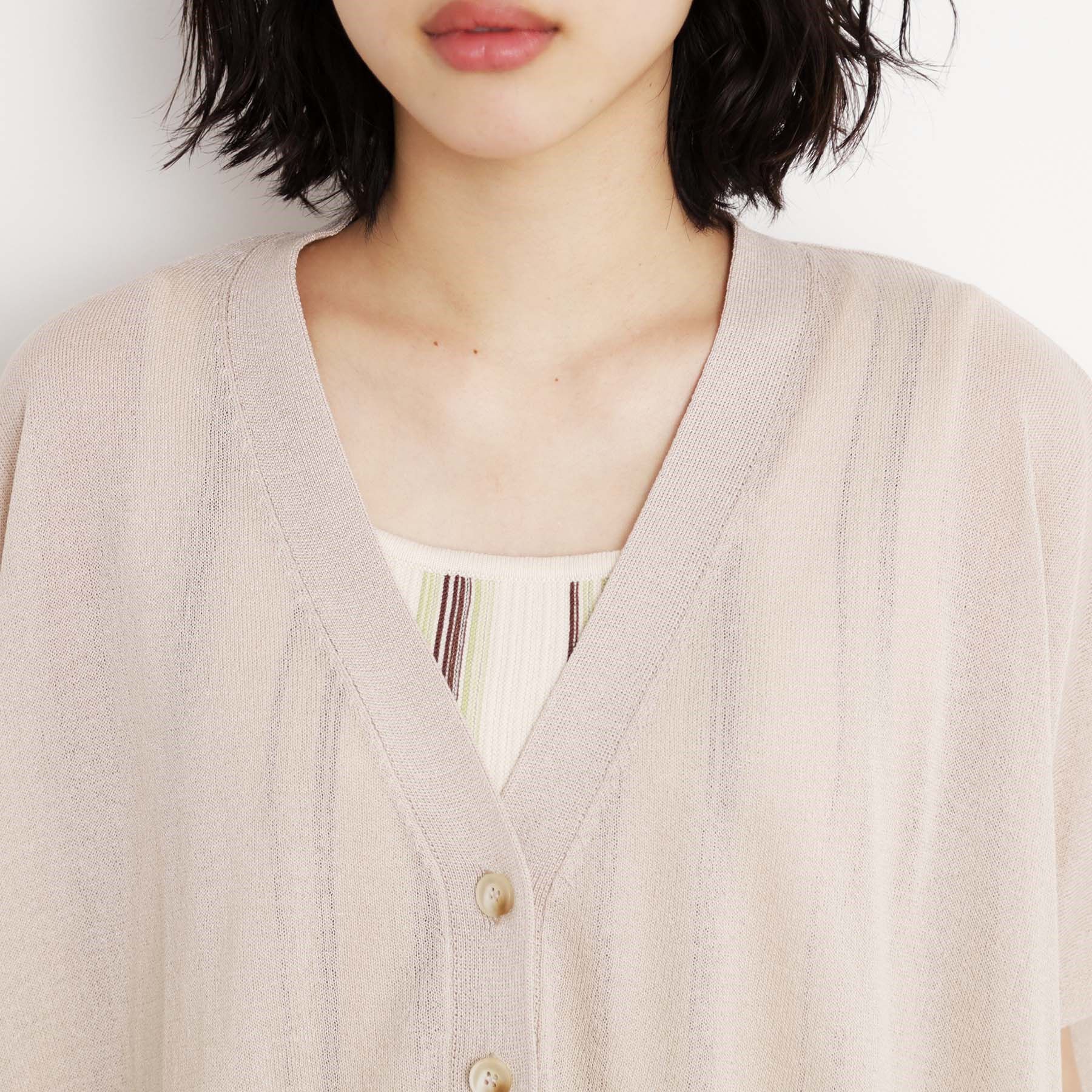 THE SHOP TK「ポンチョカーディガン【洗える/体型カバー】」|カーディガン|