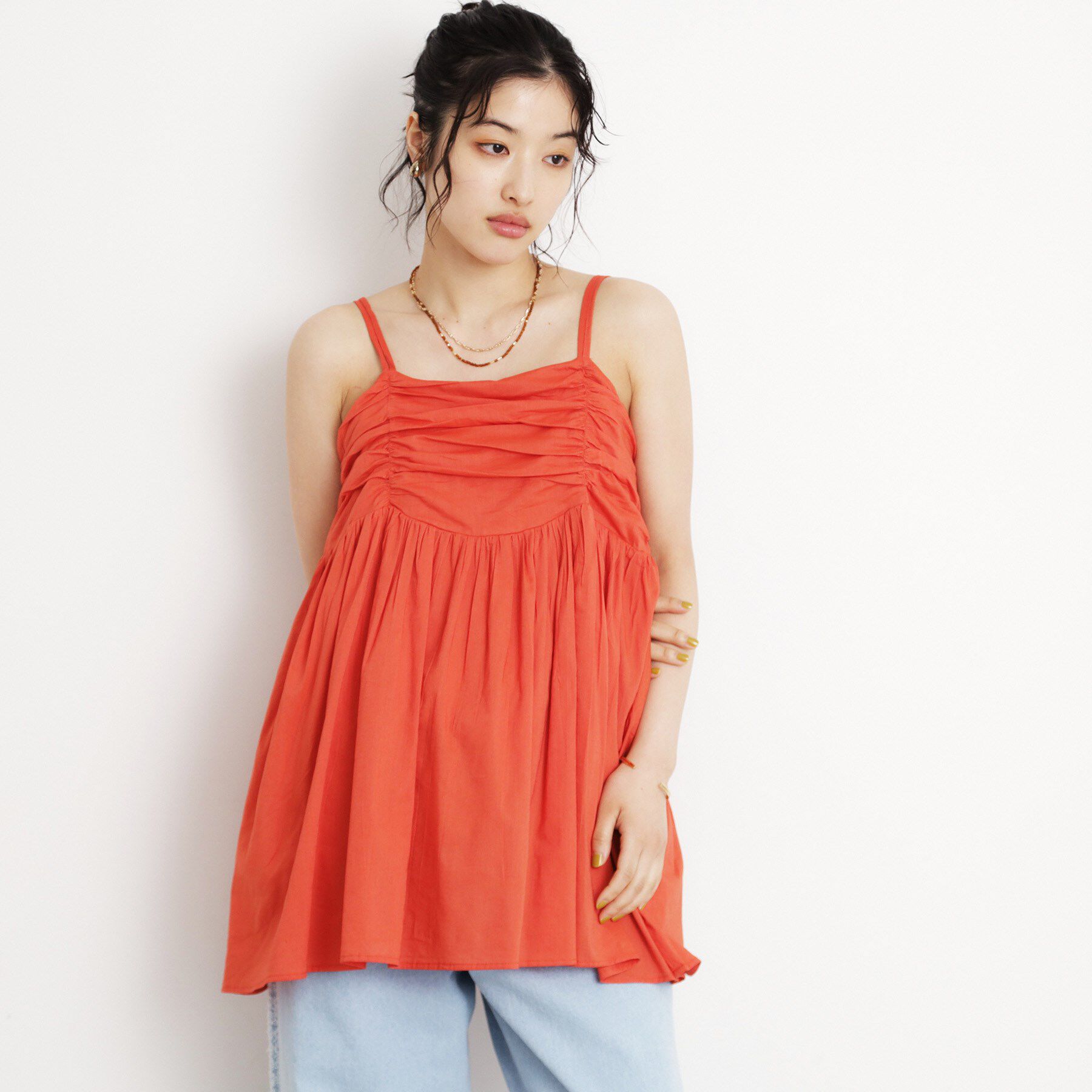 THE SHOP TK「ギャザーチュニック【洗える】」|チュニック|