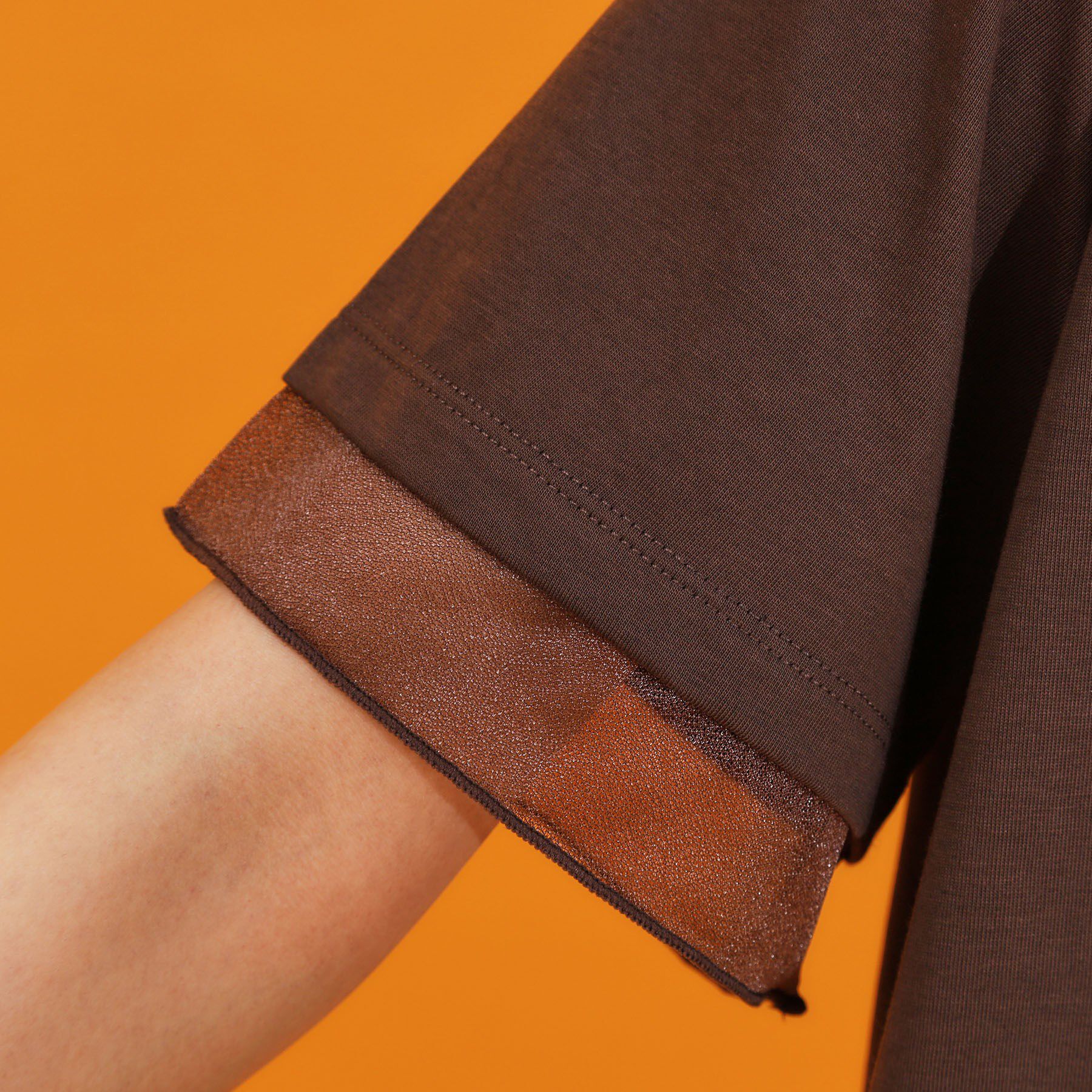 THE SHOP TK「【再入荷】袖シアーTシャツ【接触冷感/UV/洗濯機OK】」|Tシャツ・カットソー|