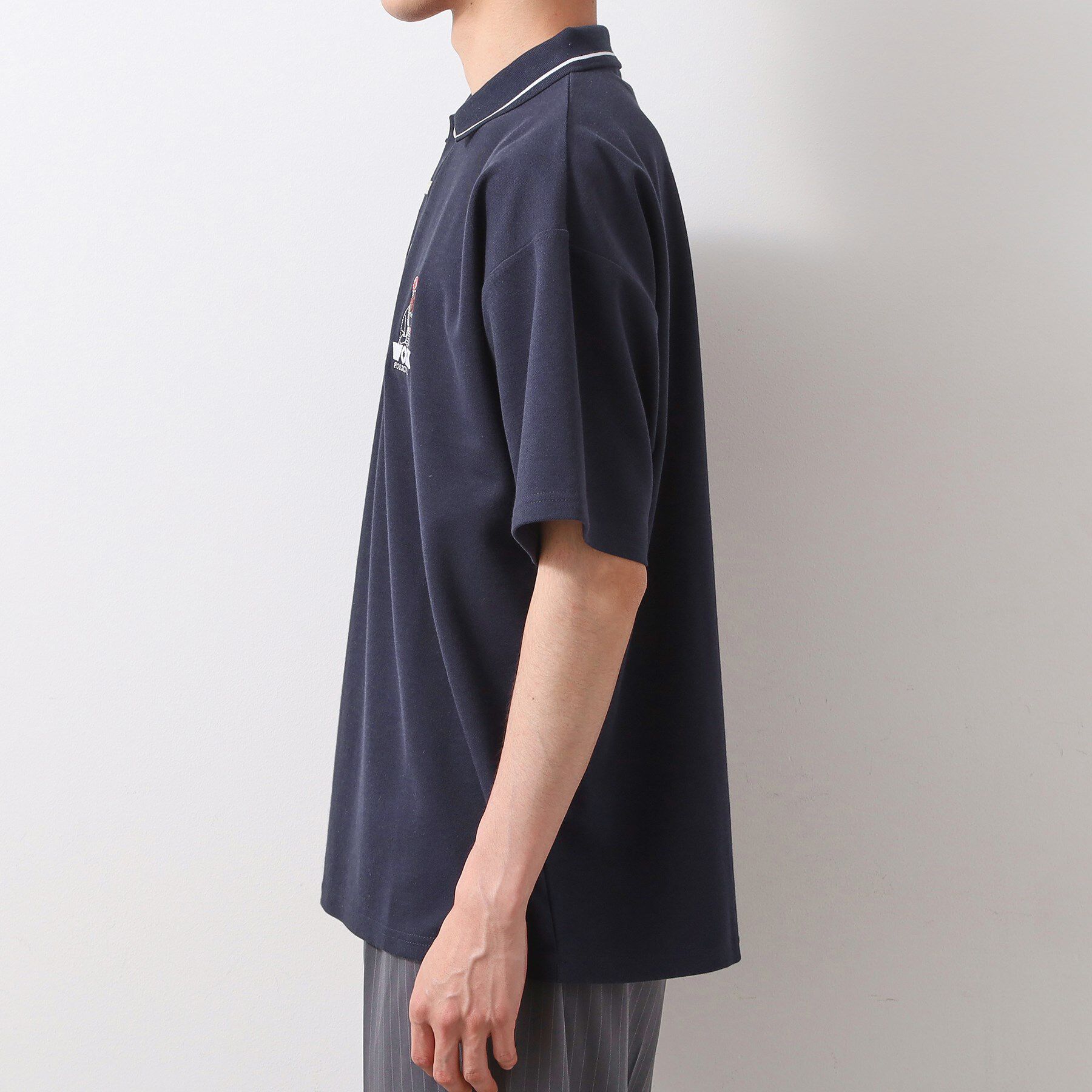 THE SHOP TK「サガラ刺繍半袖ポロシャツ　【洗濯機OK/ユニセックス】」|ポロシャツ|