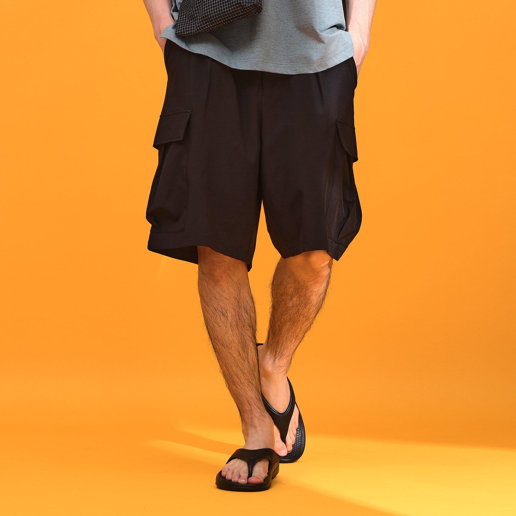 THE SHOP TK「mizugiwa水陸両用カーゴショートパンツ 【接触冷感/UVカット/吸水速乾/洗濯機OK】」|その他|