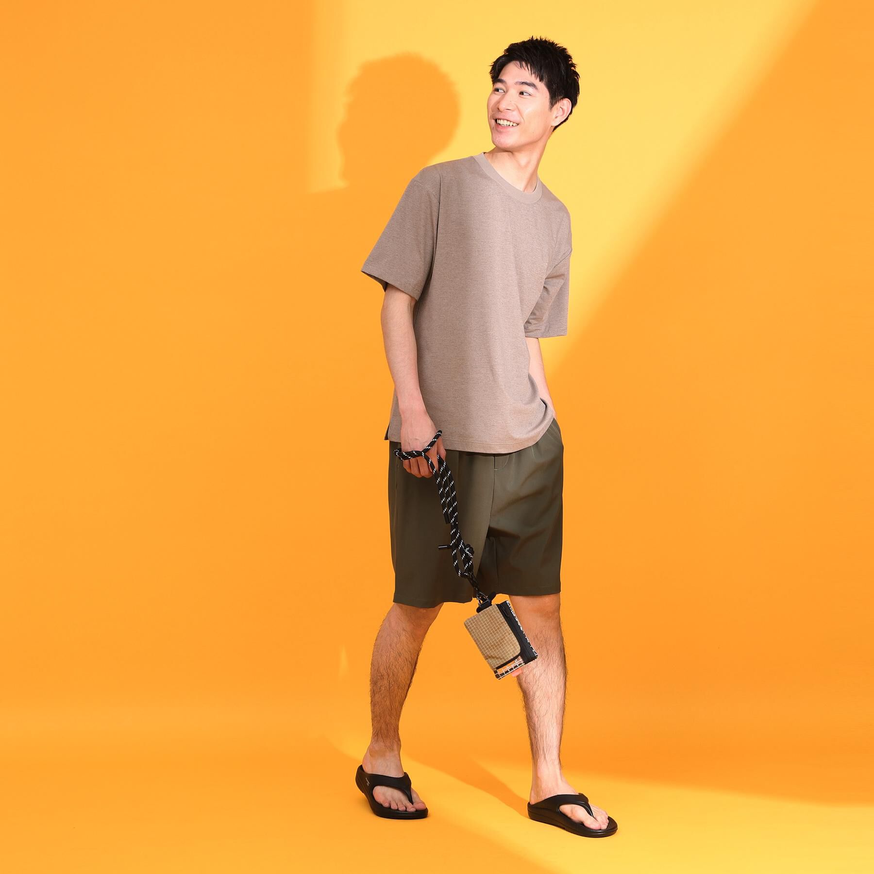 THE SHOP TK「3連ミニショルダーバッグ クリアポーチ＋ミニウォレット＋スマホホルダー【ユニセックス】」|ストラップ|