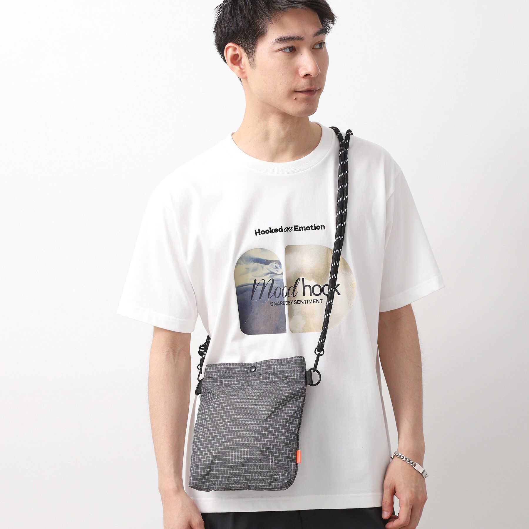 THE SHOP TK「ナイロンスクエアサコッシュ 【ユニセックス／軽量】」|ショルダー・メッセンジャー|