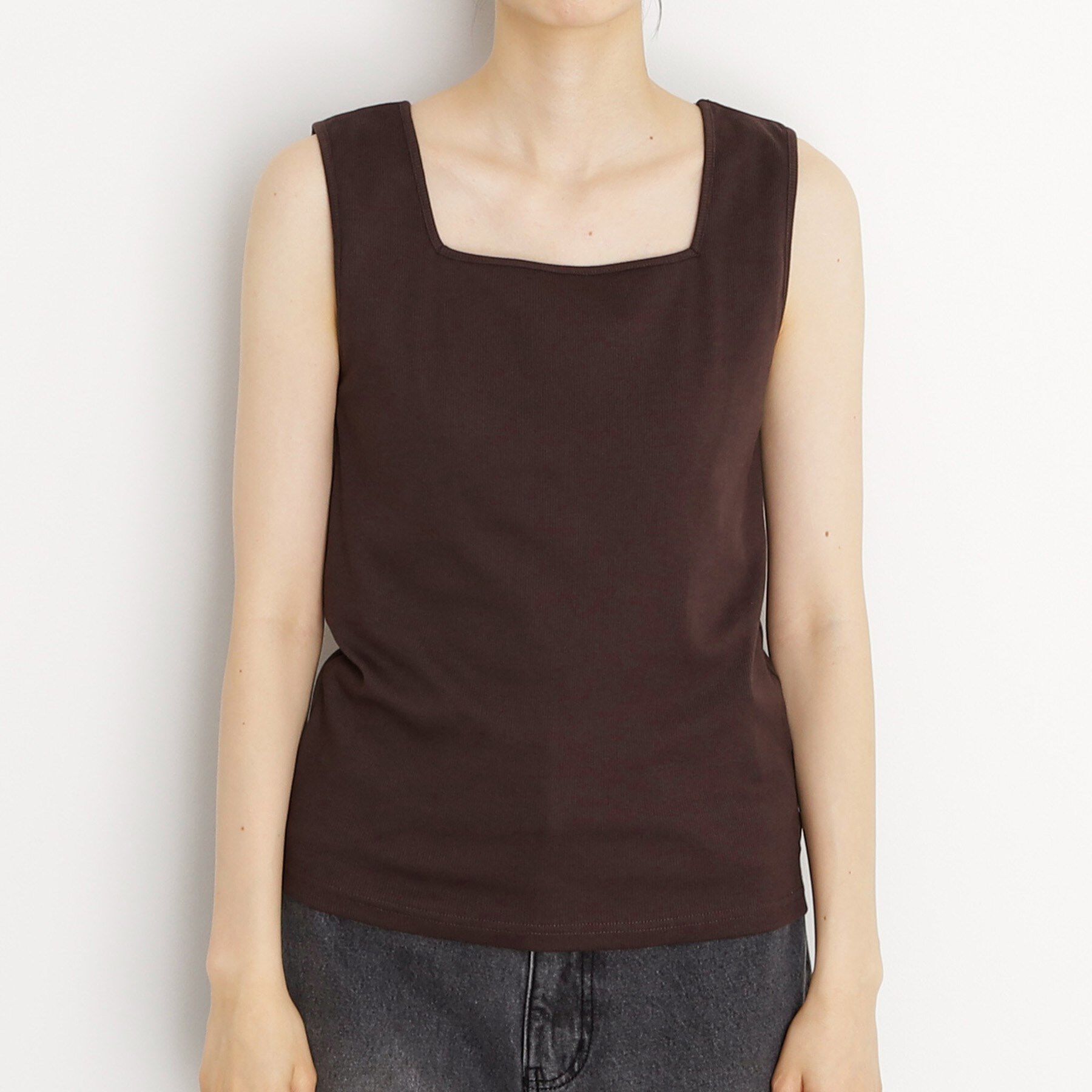 THE SHOP TK「【インナーに最適】2WAYスクエアタンク」|キャミソール|