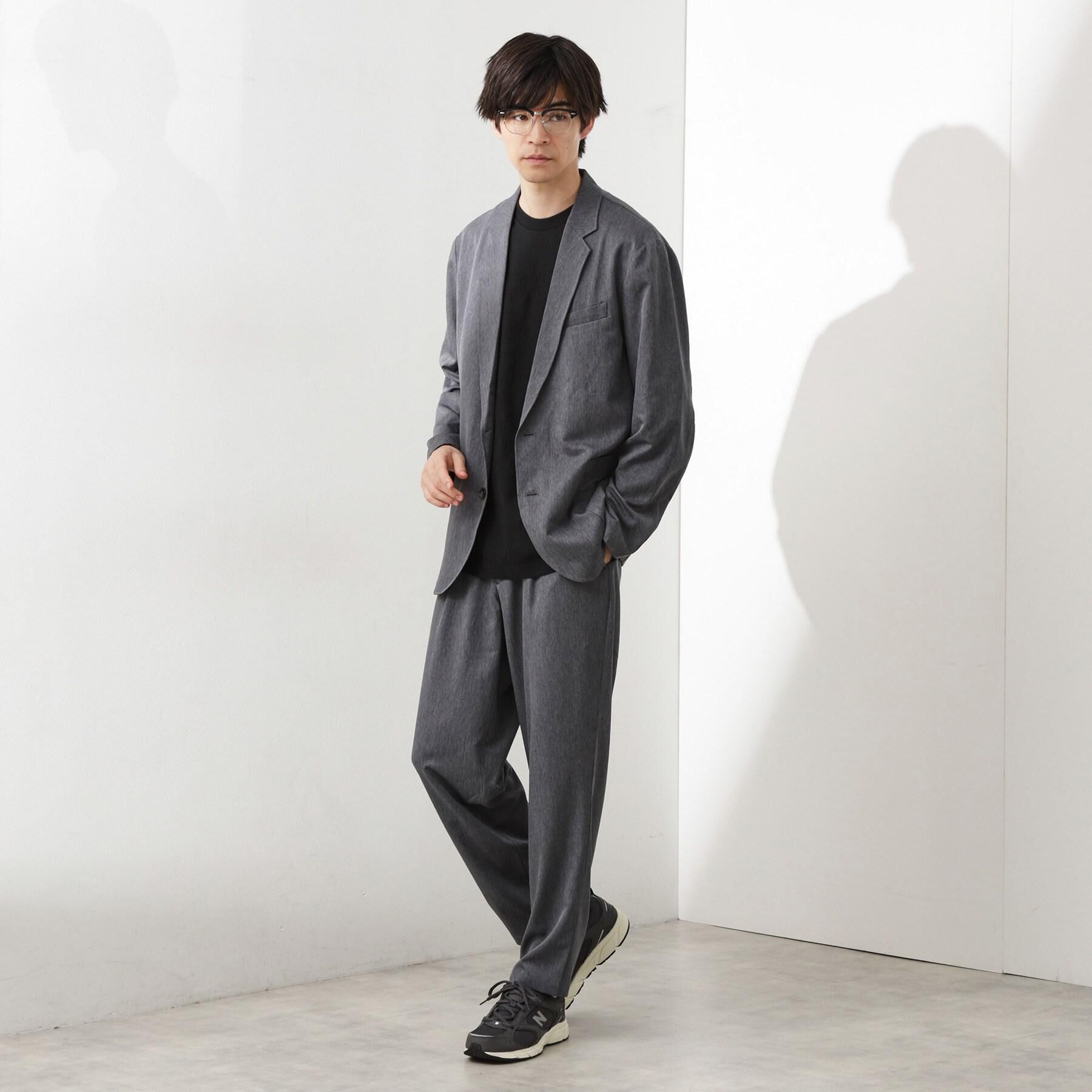 THE SHOP TK「スムースファイバーワイドイージーパンツ 【セットアップ可／UVカット／イージーケア／洗濯機OK】」|その他|