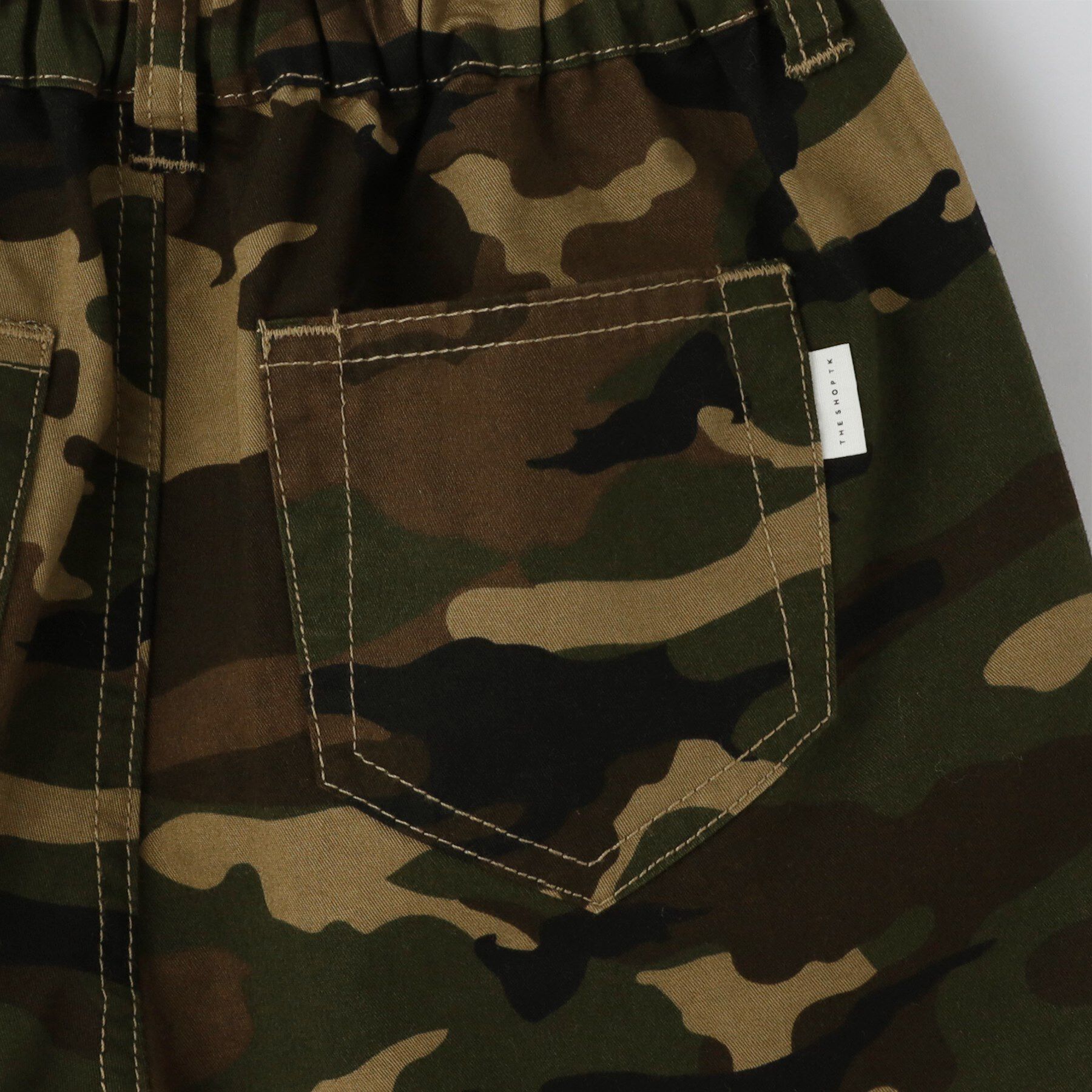 THE SHOP TK「【110－160】デニム＆カモフラ柄ハーフパンツ/洗濯機OK」|その他|