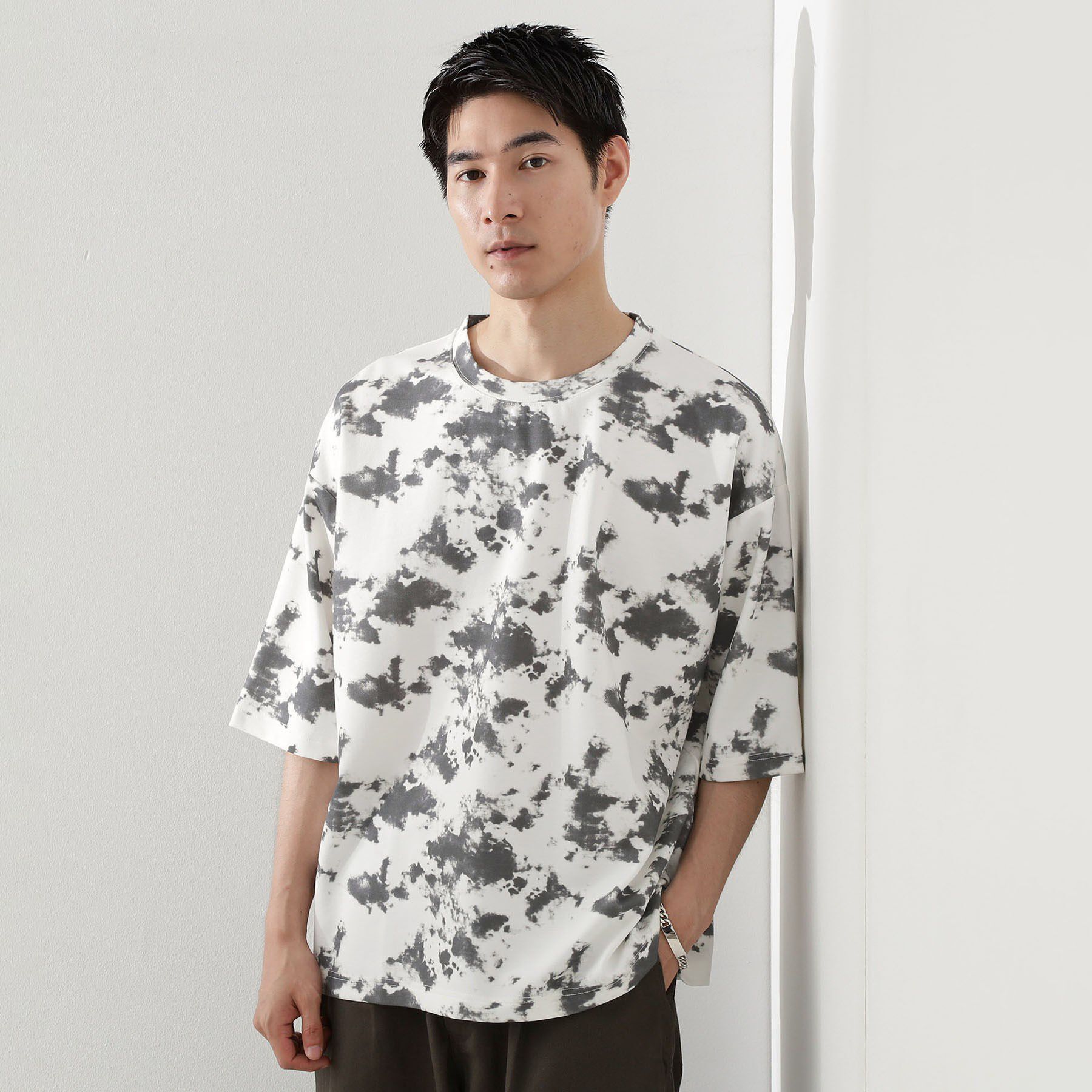 THE SHOP TK「タイダイクールポンチビッグTシャツ」|Tシャツ・カットソー|オフホワイト(603