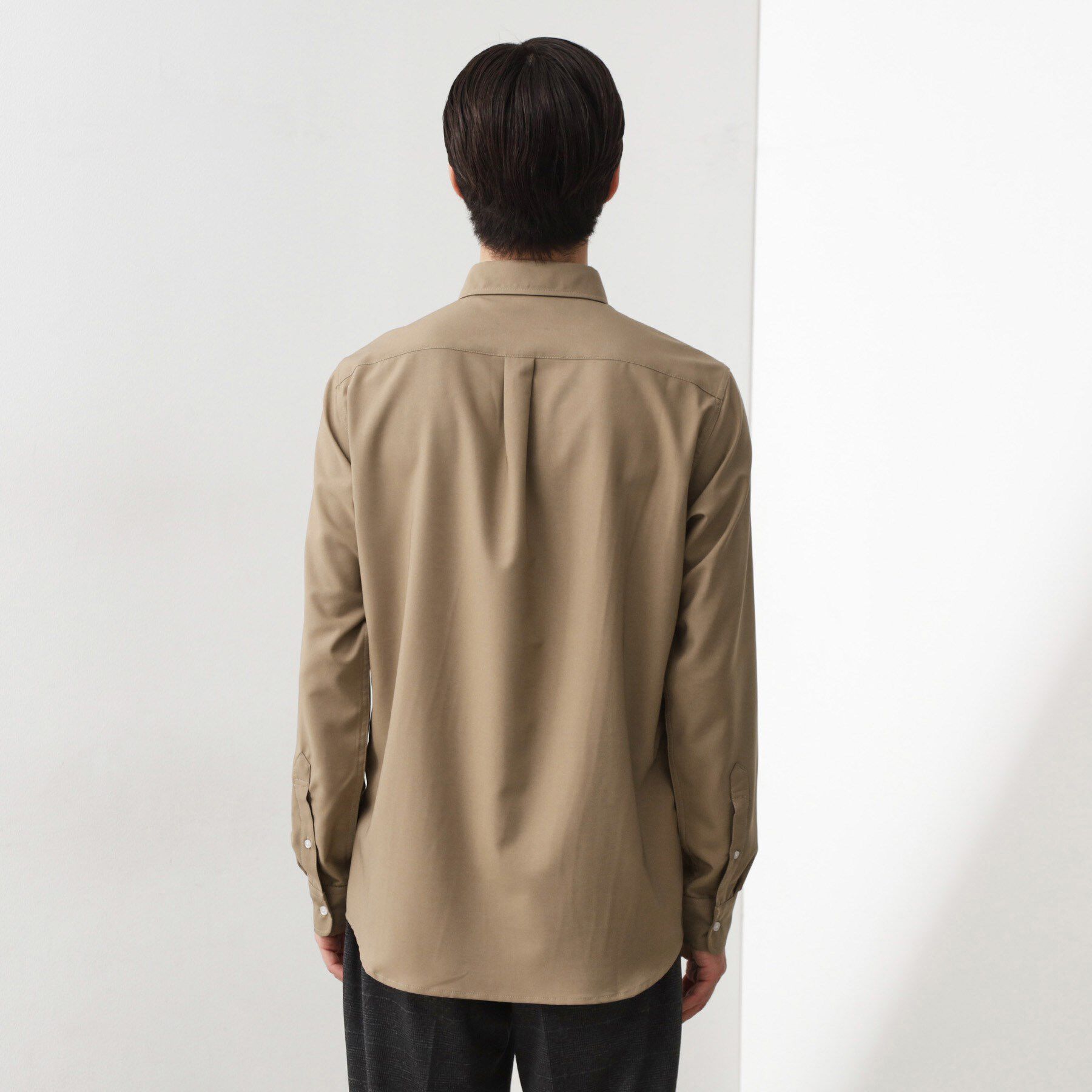 THE SHOP TK「スムースファイバー長袖シャツ 【吸水速乾/UVカット/軽量/イージーケア】」|シャツ・ブラウス|