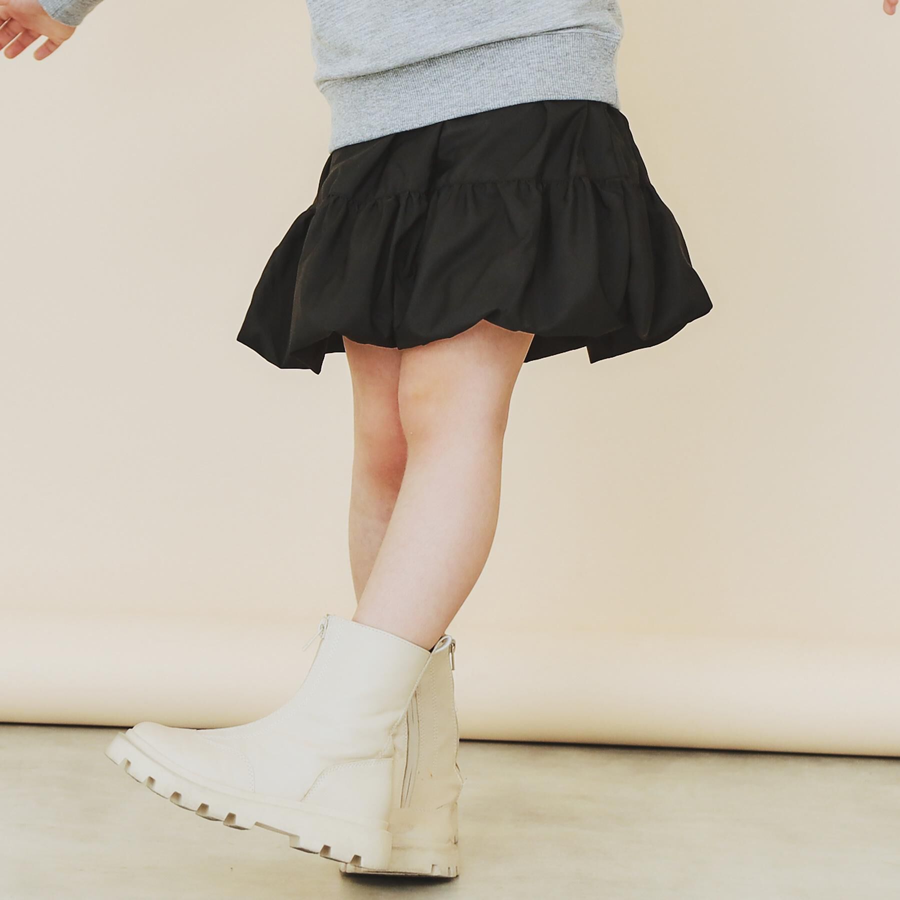 THE SHOP TK「【110－160】バルーンスカート/洗濯機OK」|スカート|ブラック(019)