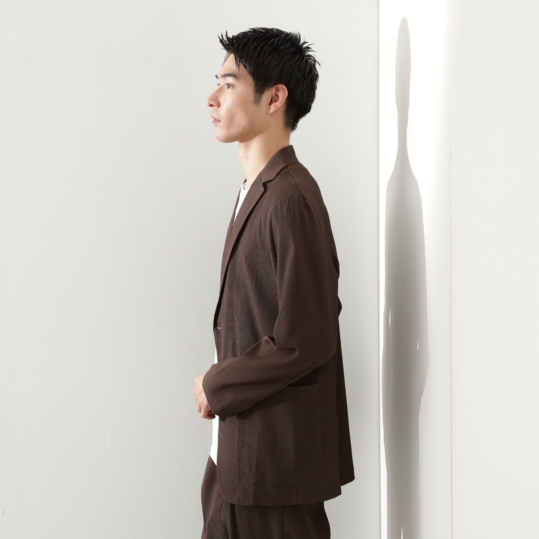 THE SHOP TK「【Begin/ビギン10月号掲載】楊柳スマートジャケット　軽量/洗濯機OK/セットアップ可」|テーラードジャケット|