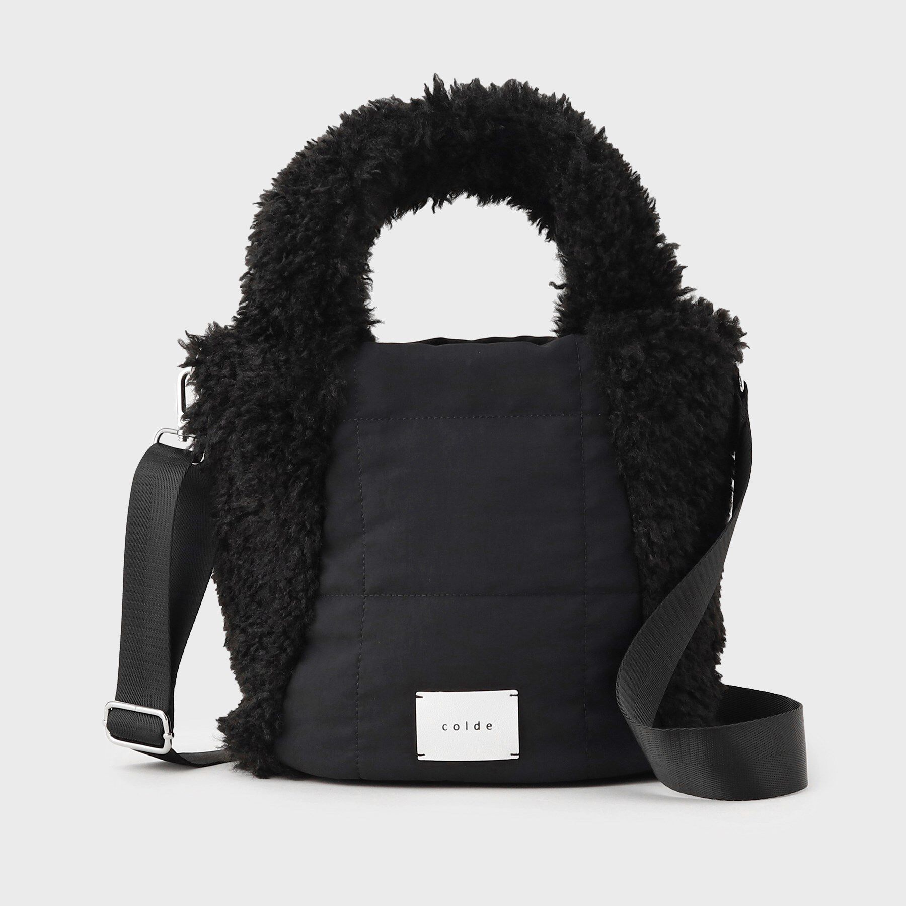 THE SHOP TK「キルト&times;フェイクファー2WAYトート」|トートバッグ|