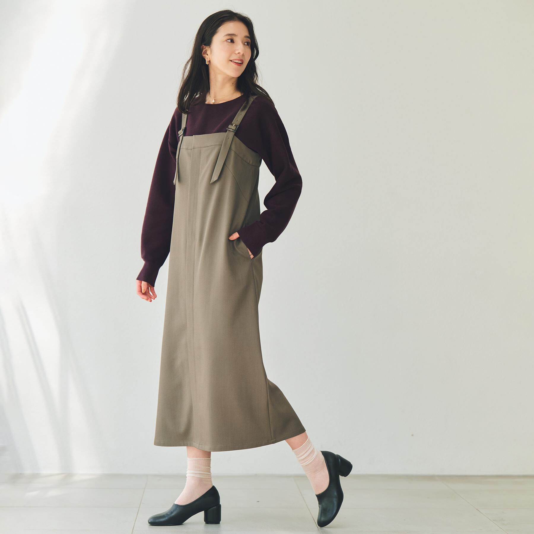 THE SHOP TK「ナローストラップジャンスカ」|ワンピース|