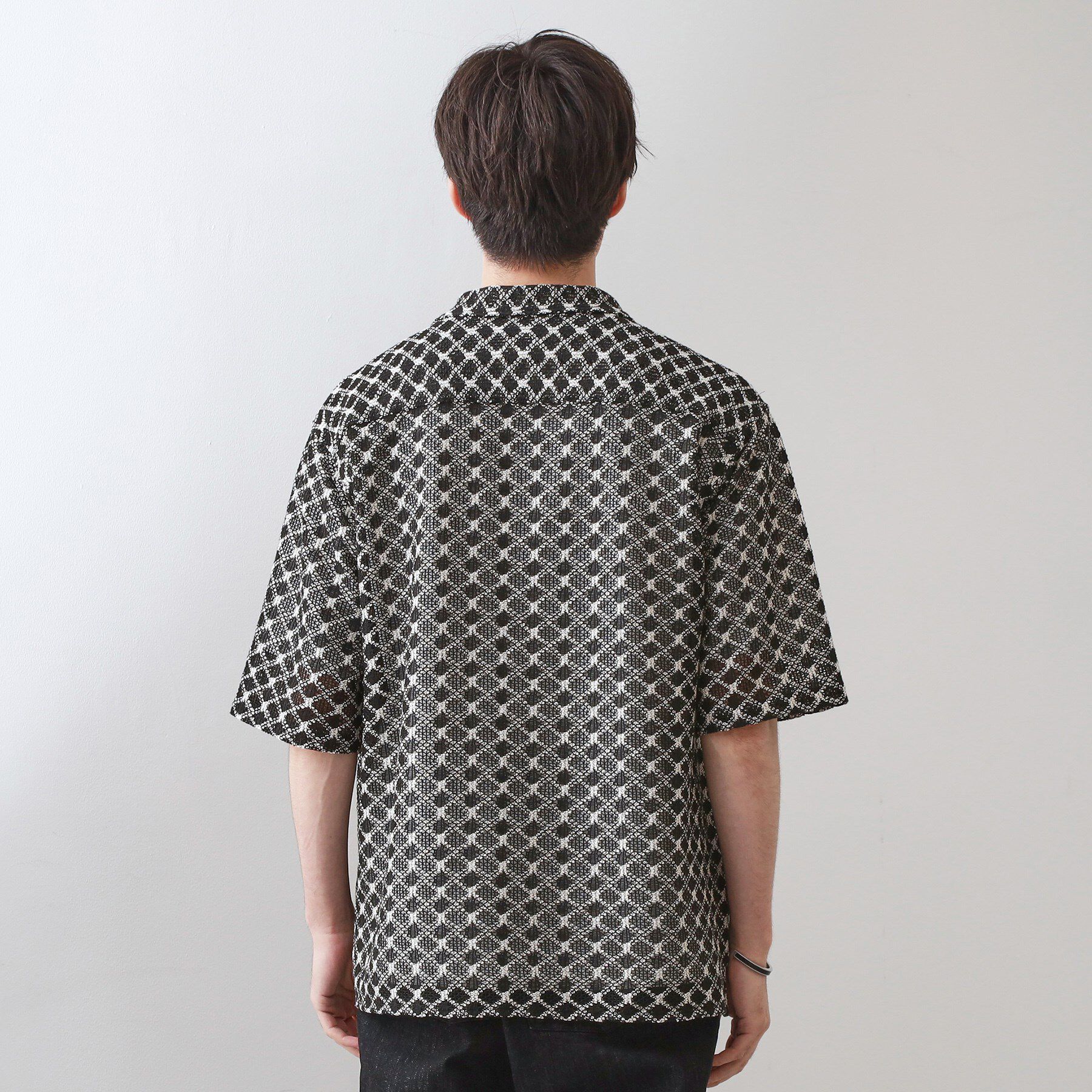 THE SHOP TK「クラフトレース半袖シャツ 【洗濯機OK】」|シャツ・ブラウス|