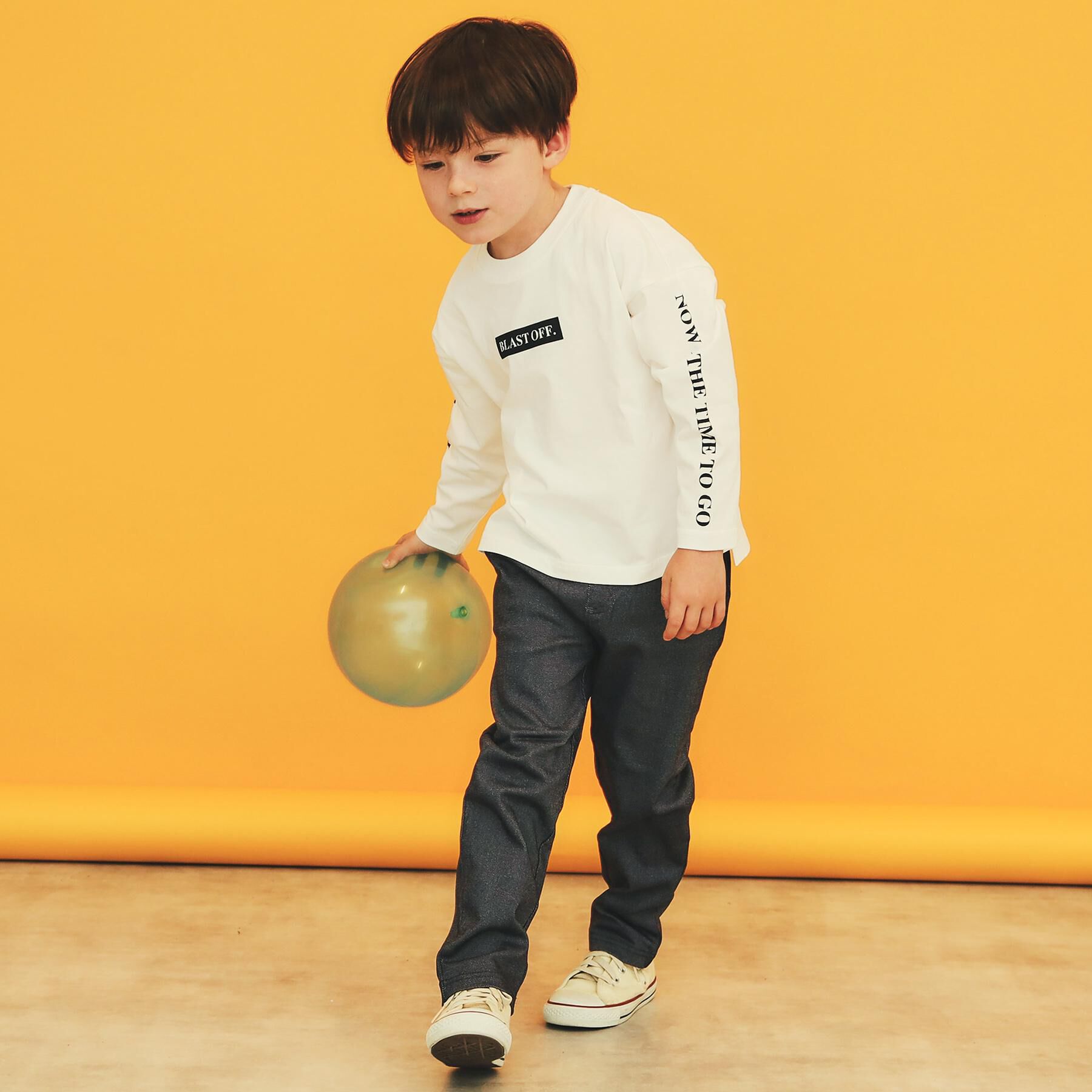 THE SHOP TK「【110－160／6色展開】コットン長袖Ｔシャツ/洗濯機OK」|Tシャツ・カットソー|