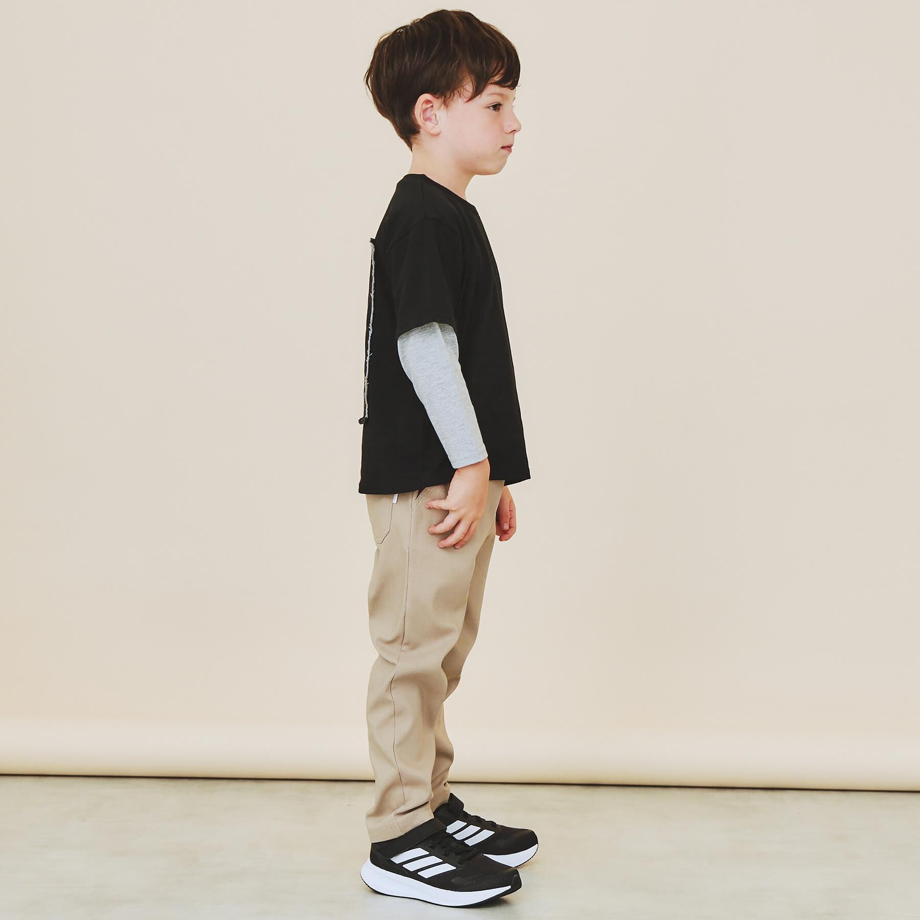 THE SHOP TK「【110－160/裏起毛】あったかのびーるストレートパンツ/洗濯機OK」|その他|