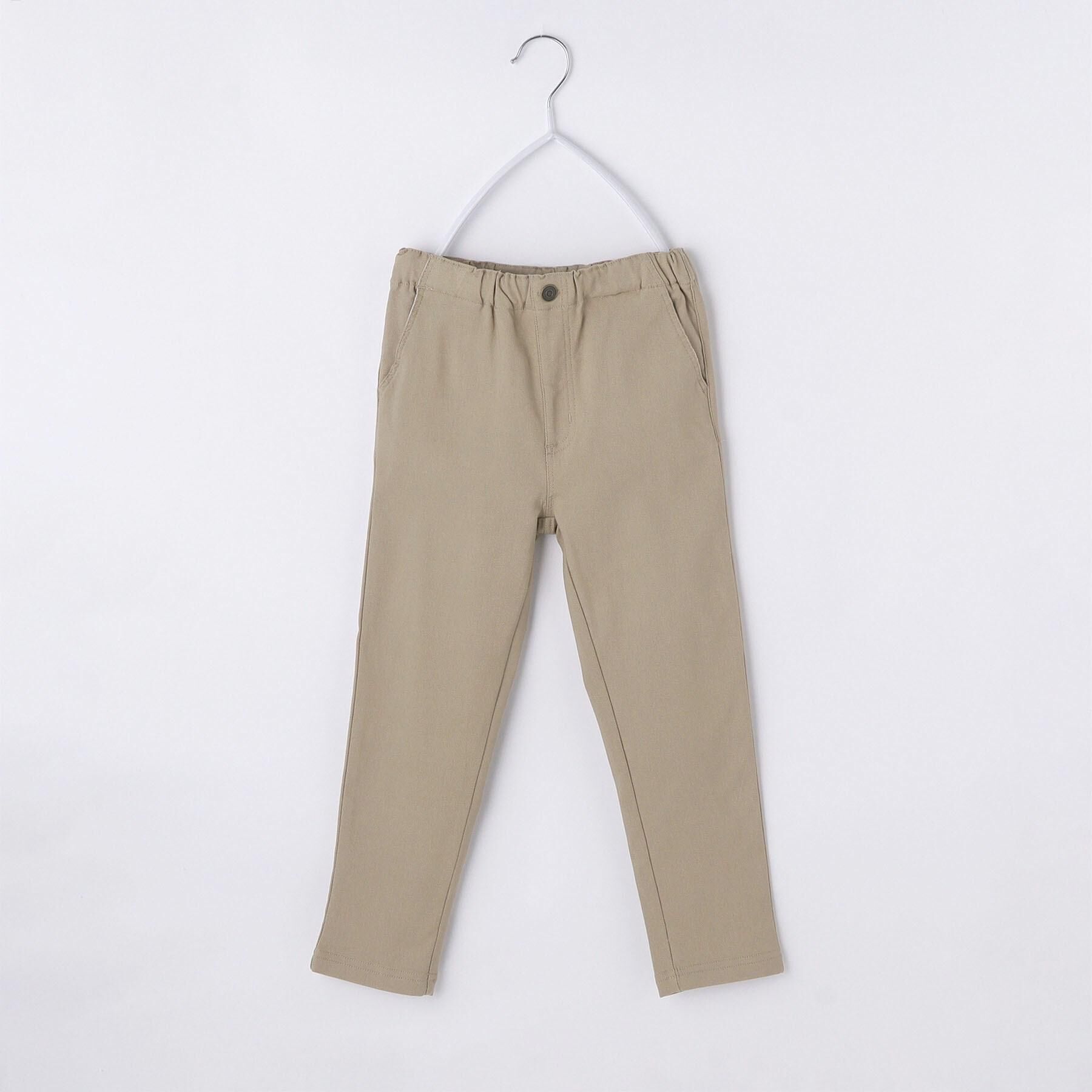 THE SHOP TK「【110－160/裏起毛】あったかのびーるストレートパンツ/洗濯機OK」|その他|