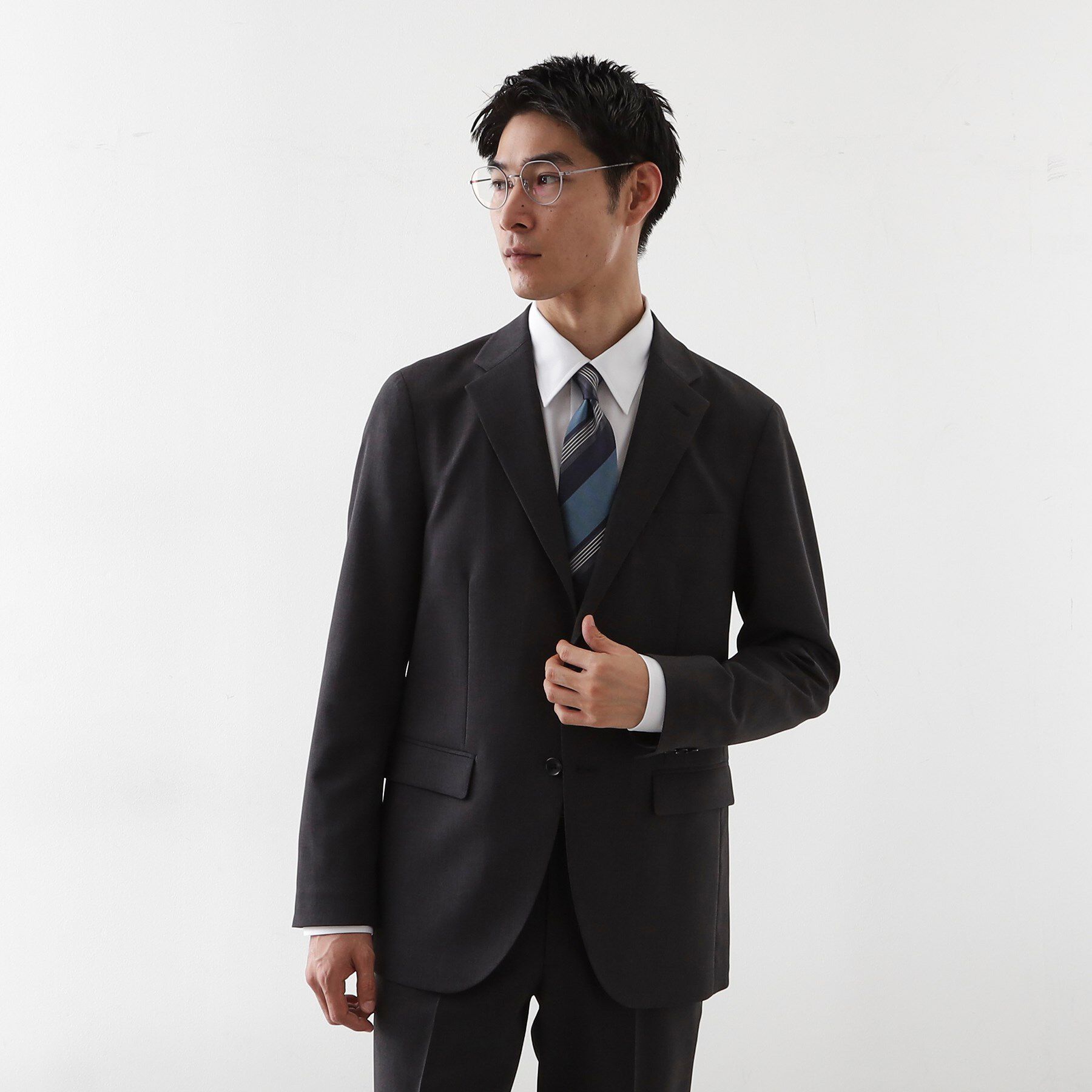 THE SHOP TK「カルゼジャケット 【洗濯機OK/セットアップ可】」|テーラードジャケット|チャコールグレー(0