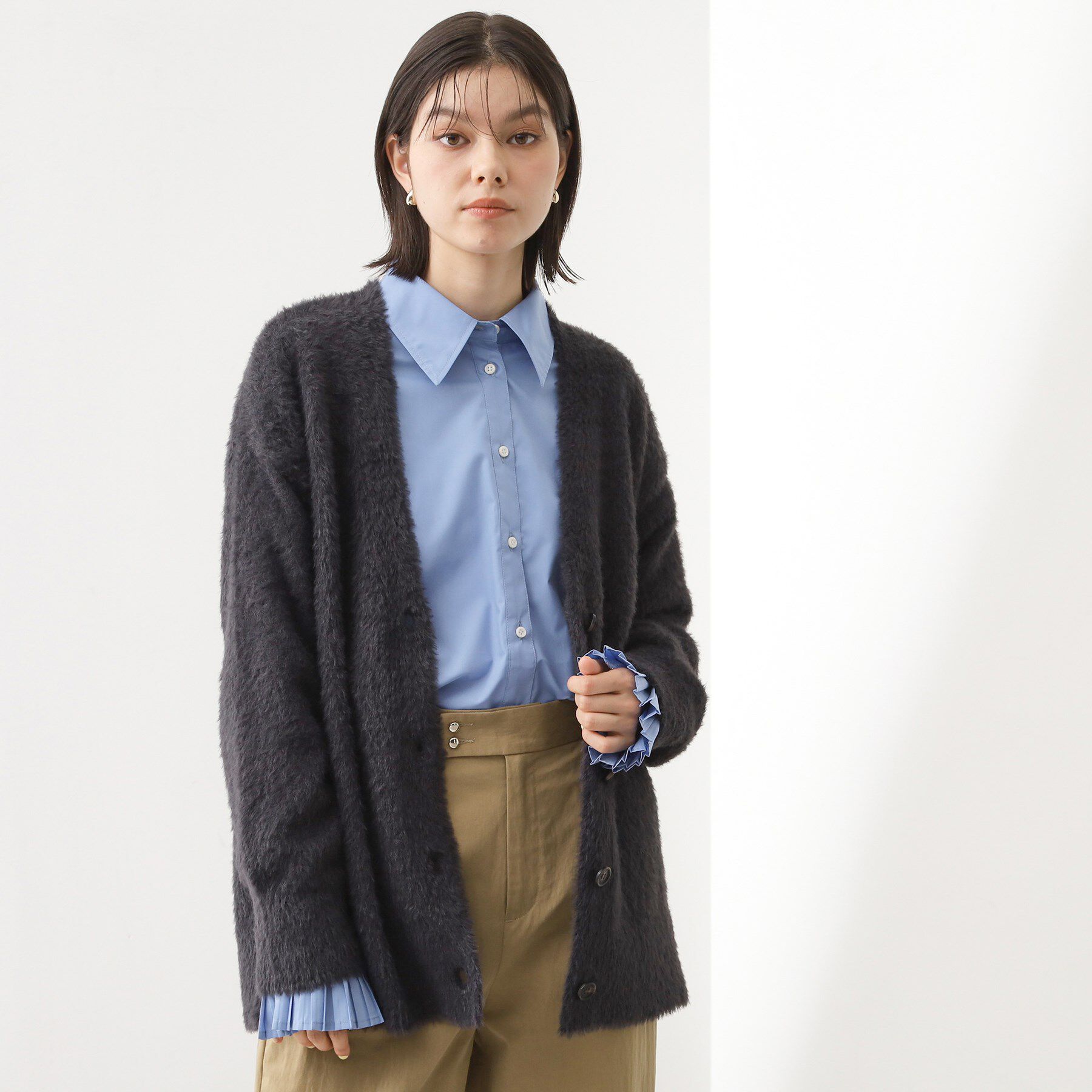 THE SHOP TK「【ふわふわあったか】フェザーカーディガン」|カーディガン|