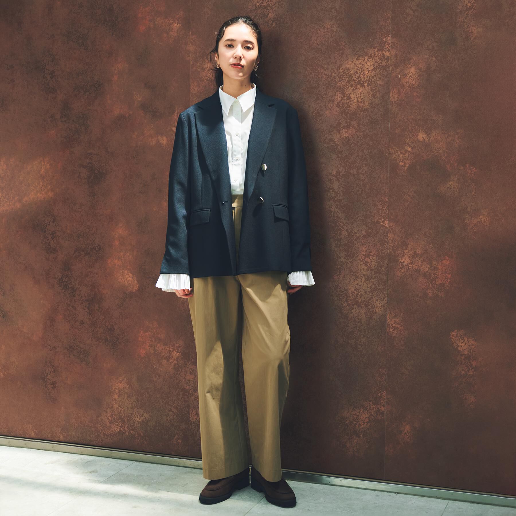 THE SHOP TK「ワイドチノパンツ【洗える】」|その他|