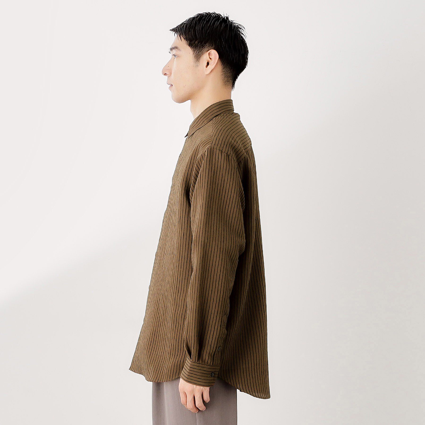 THE SHOP TK「チェック＆ストライプ アソート長袖シャツ【洗濯機OK】」|シャツ・ブラウス|