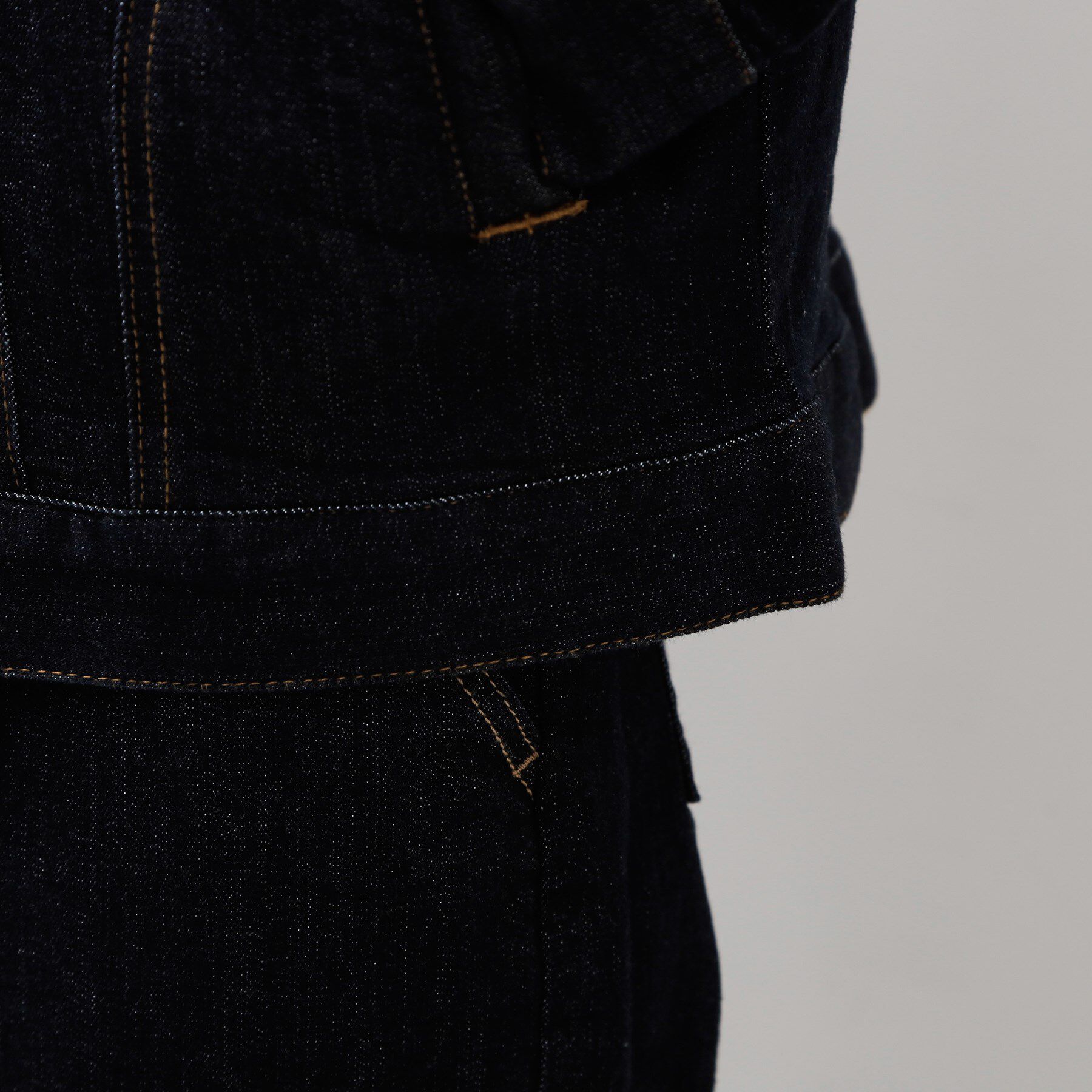 THE SHOP TK「コットンデニムブルゾン 【セットアップ可】」|デニムジャケット|