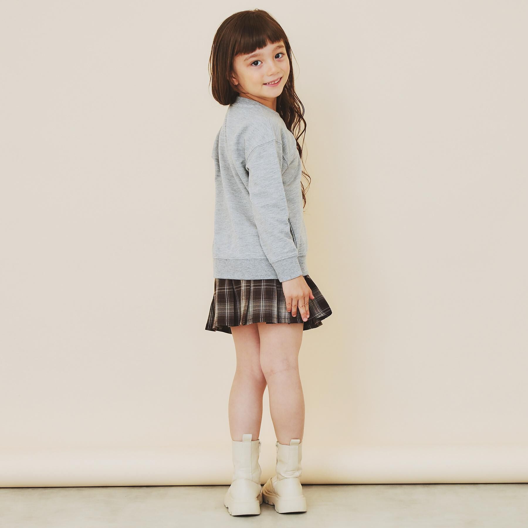 THE SHOP TK「【110-160】チェックスカートパンツ」|スカート|