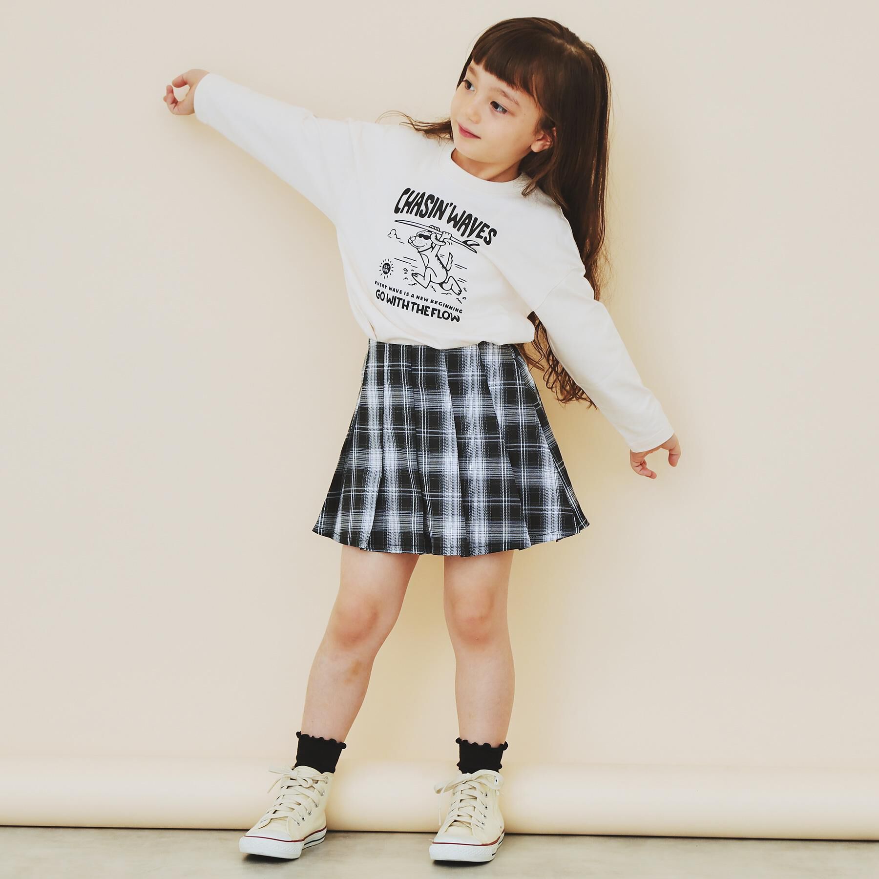 THE SHOP TK「【110-160】チェックスカートパンツ」|スカート|