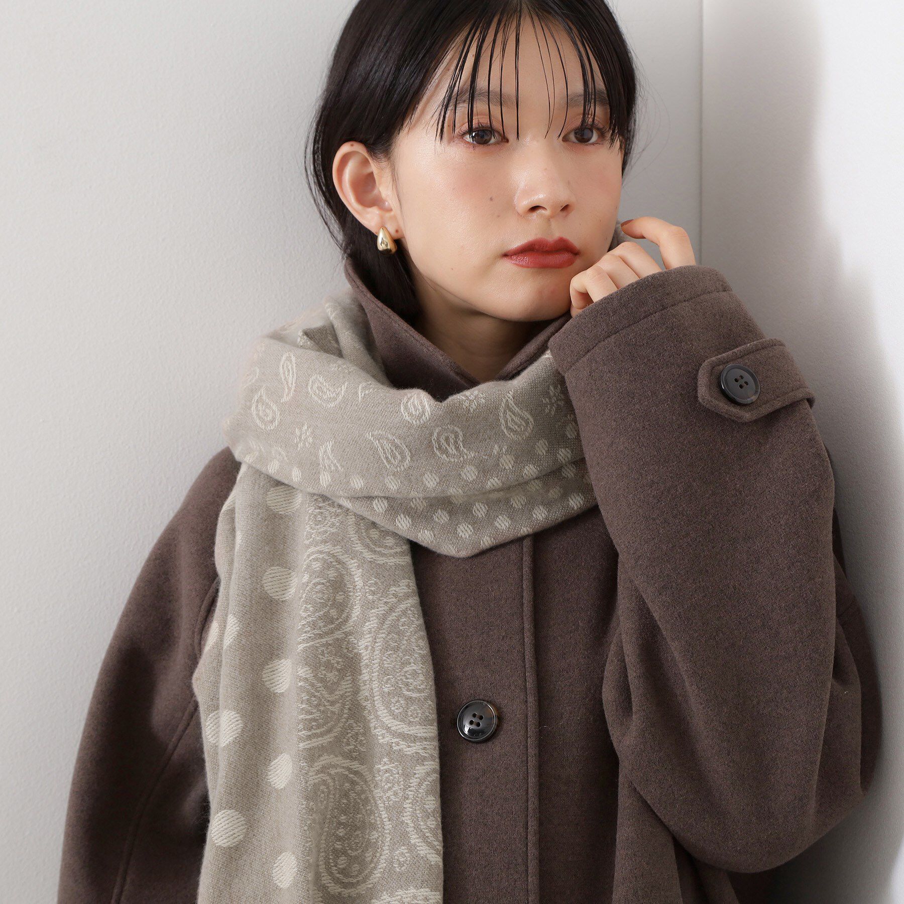 THE SHOP TK「ジャカードストール」|ストール|