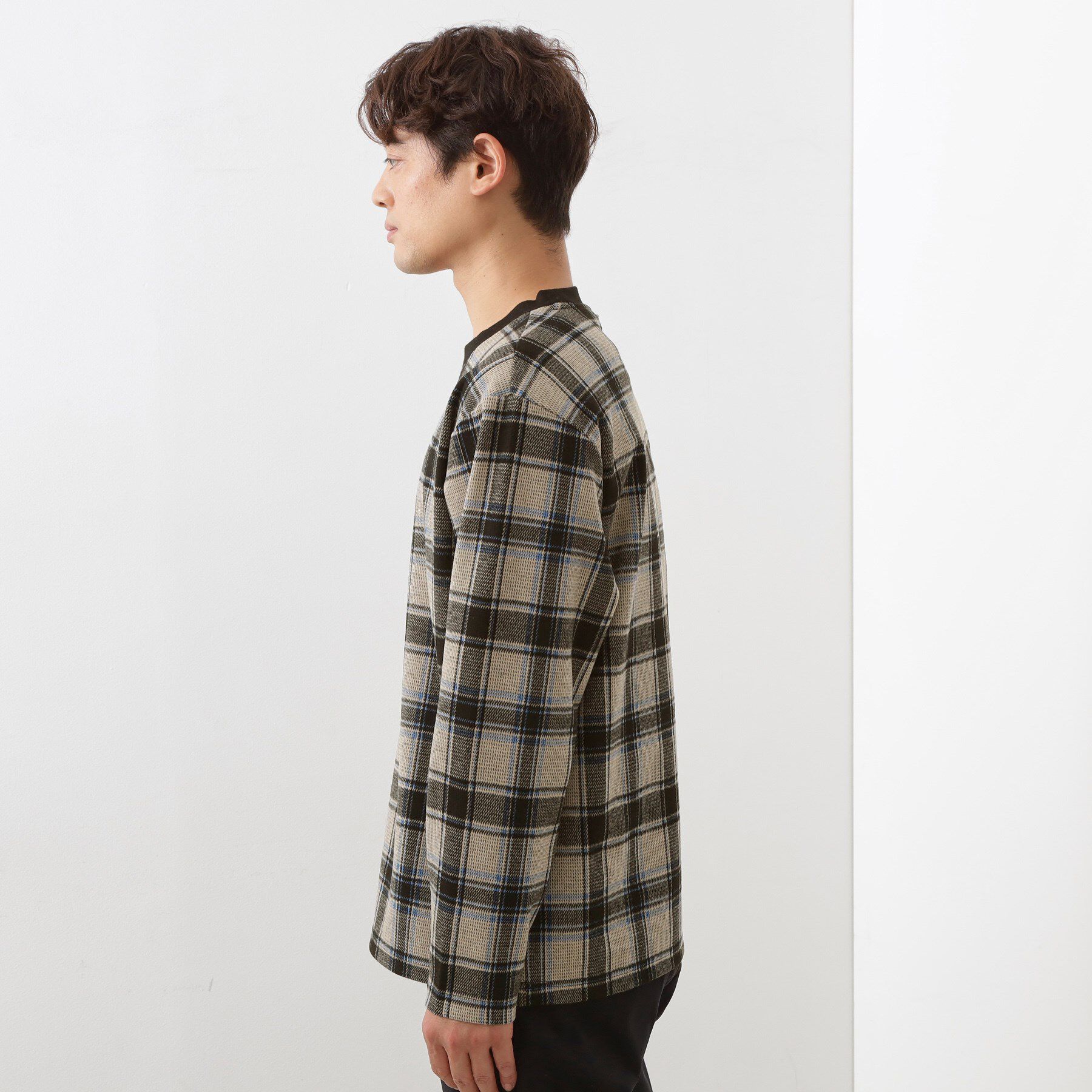 THE SHOP TK「チェックジャカードプルオーバー」|Tシャツ・カットソー|