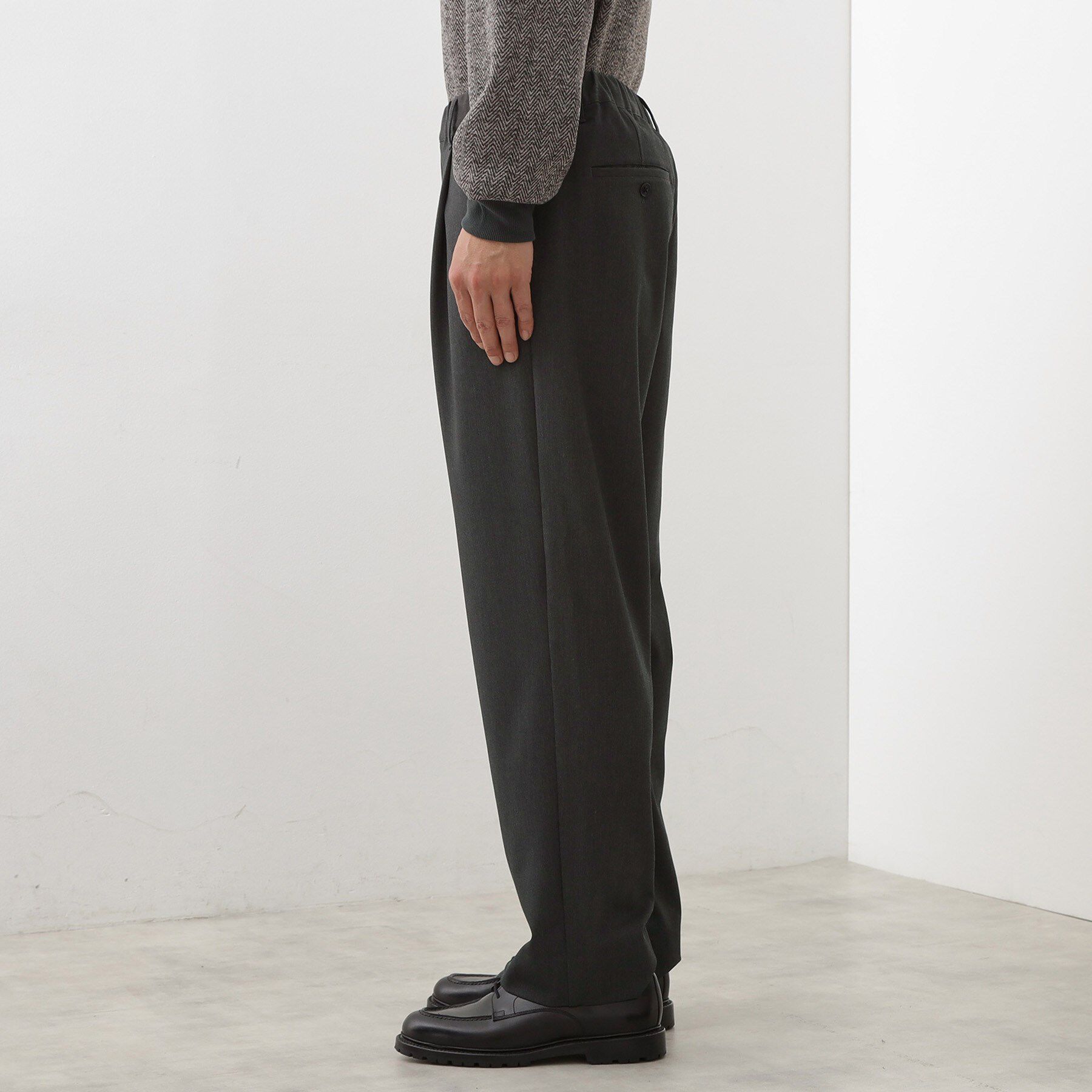 THE SHOP TK「セミワイドイージーパンツWARM 洗濯機OK／裏起毛／ストレッチ」|その他|