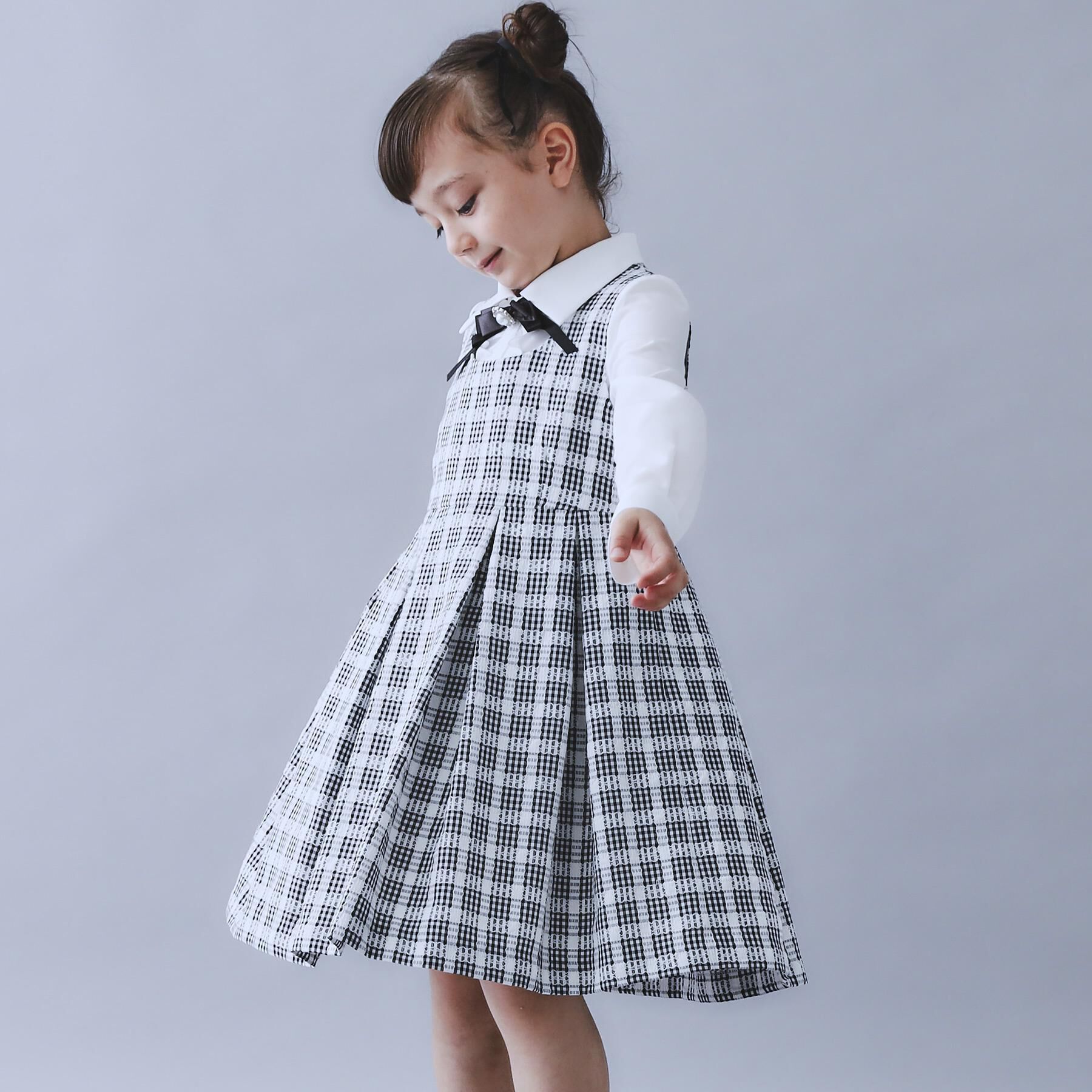 THE SHOP TK「【120-130/3点セット】ジャケット＆チェックワンピース/入園・卒園・入学」|ワンピース|