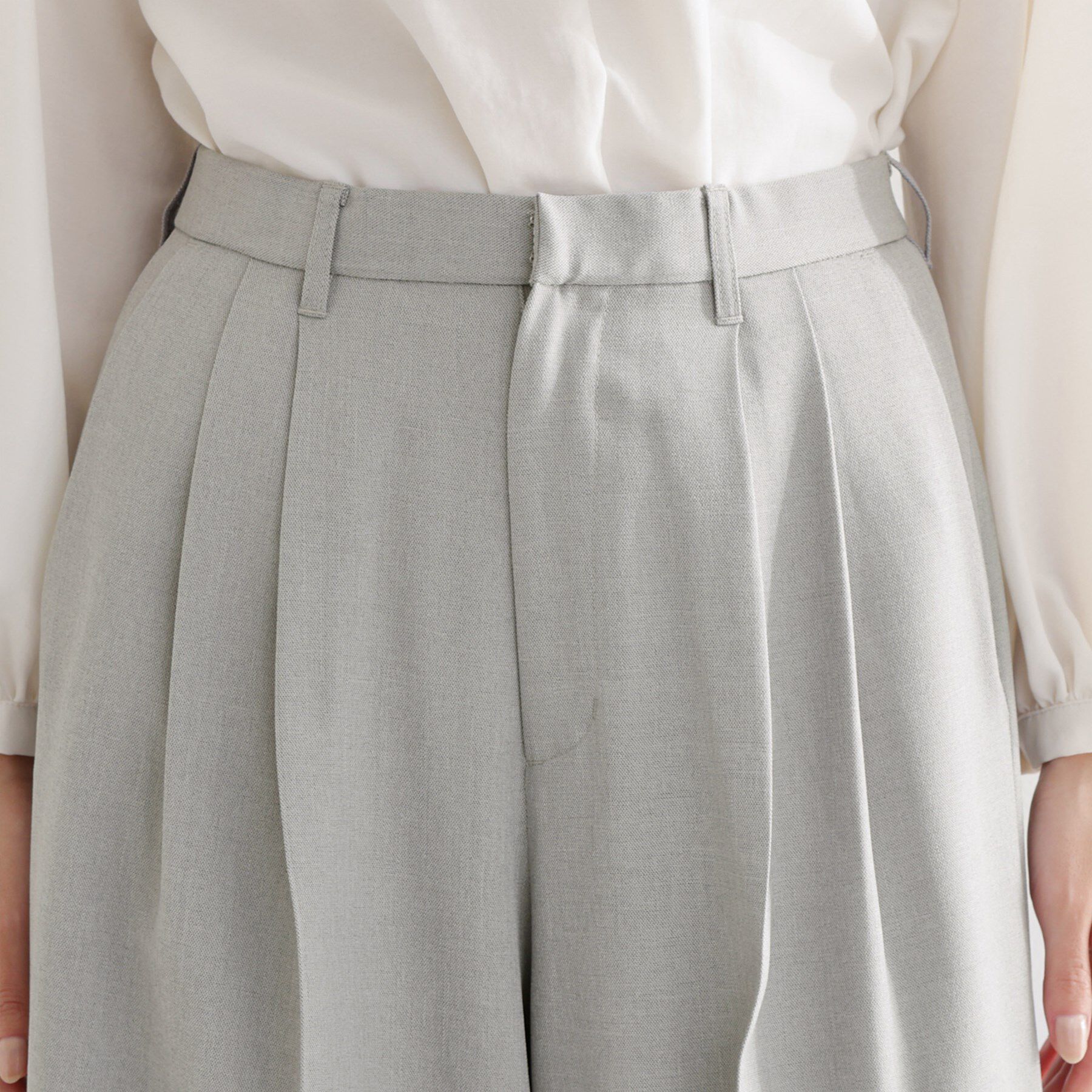 THE SHOP TK「【通勤にもデイリーにも】CAVIAN 2タックワイドパンツ/セットアップ可」|その他|